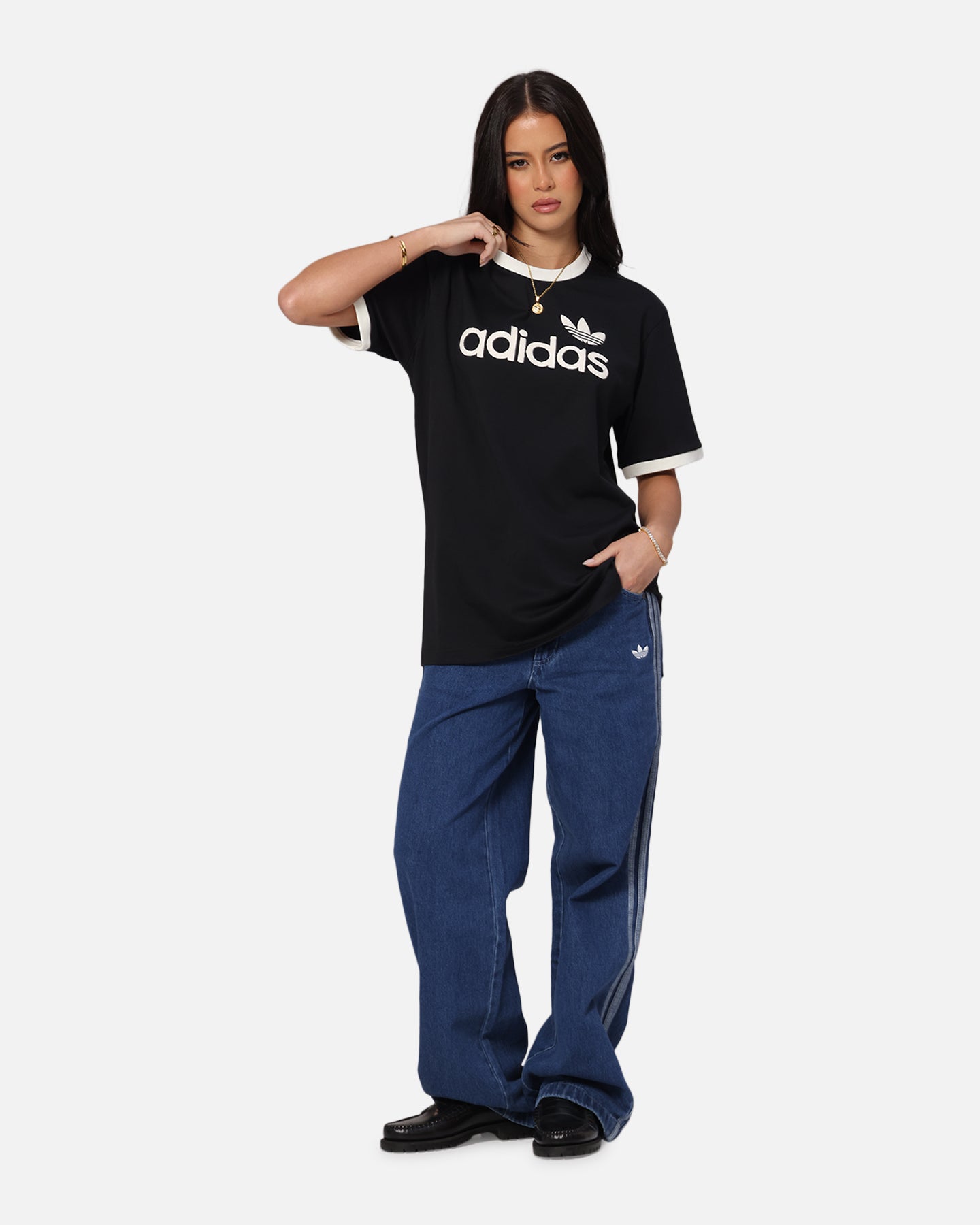 Adidas Originals Men's Classic Black T-Shirt - Casual Comfort Fit Cotton Tee for Everyday Wear, Gym, and Street Style