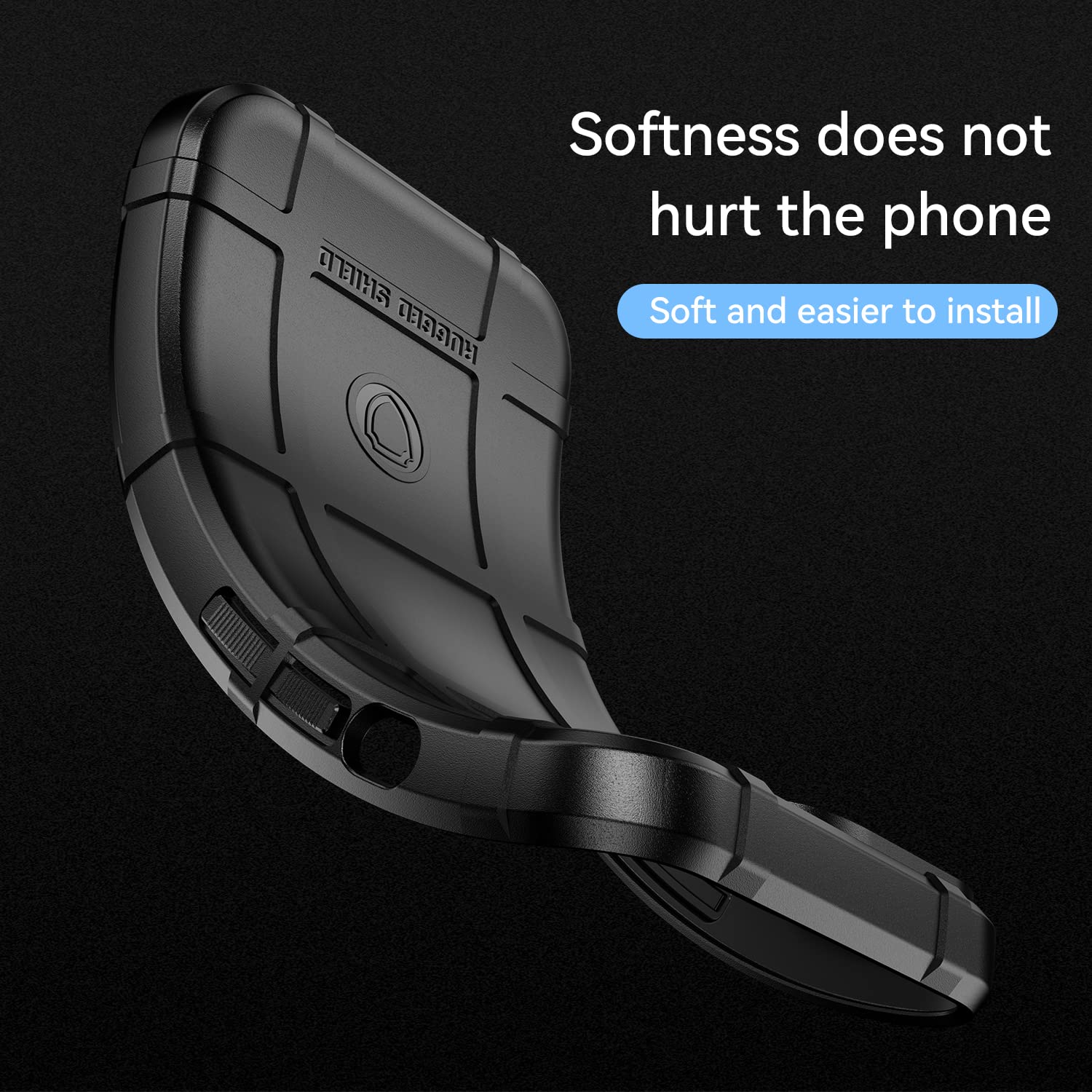 Military Grade Shockproof Galaxy M23/F23 Case - Drop-Tested Protective Cover with Camera Lens Shield | HD Black Phone Case for Samsung Galaxy M23/F23 - Perfect for Outdoor Adventures, Work & Daily Protection