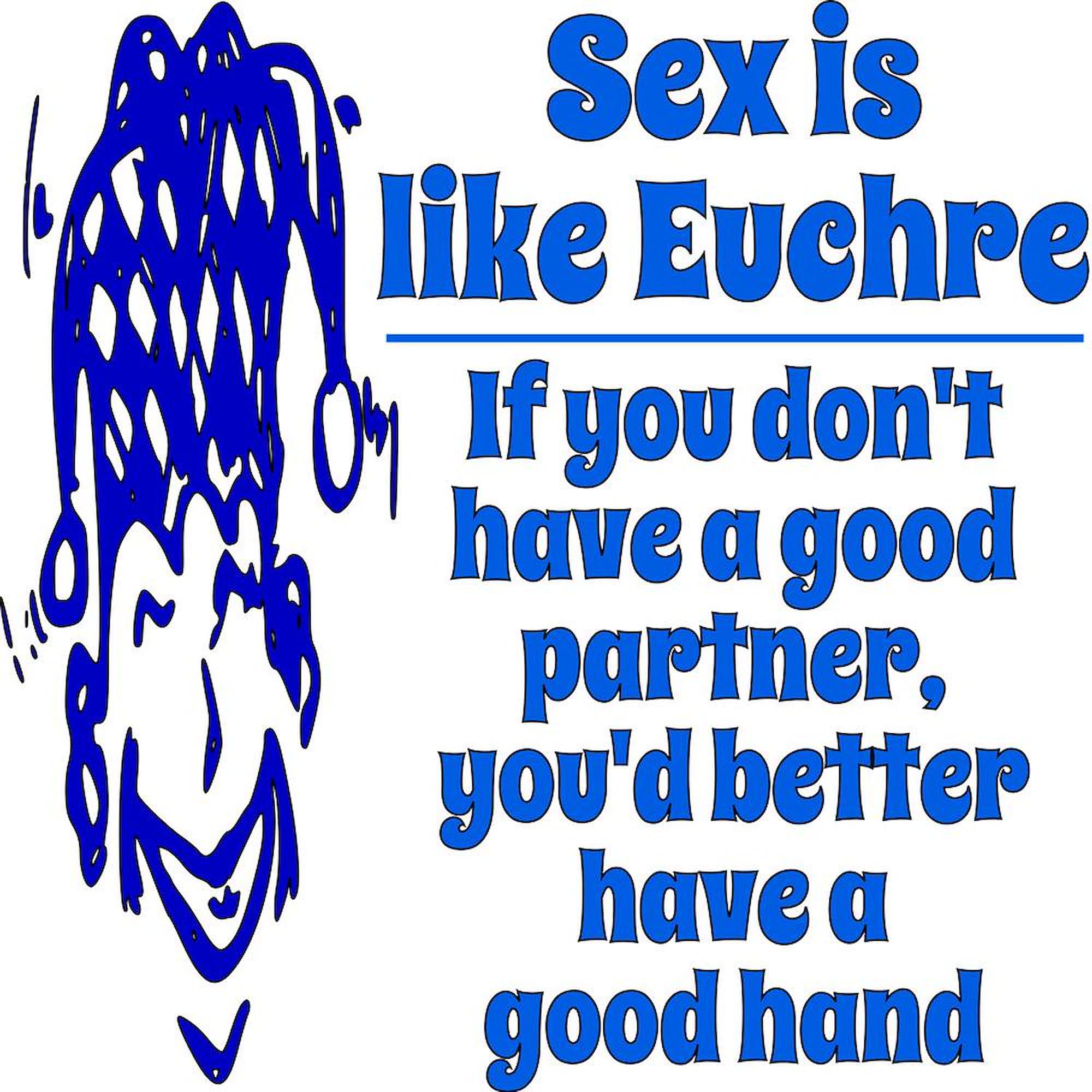 Sex Is Like Euchre Funny 15 oz Ceramic Coffee Mug (444ml) - Large Novelty Tea Cup for Gamers & Card Players - Perfect Gift for Euchre Lovers & Coffee Drinkers