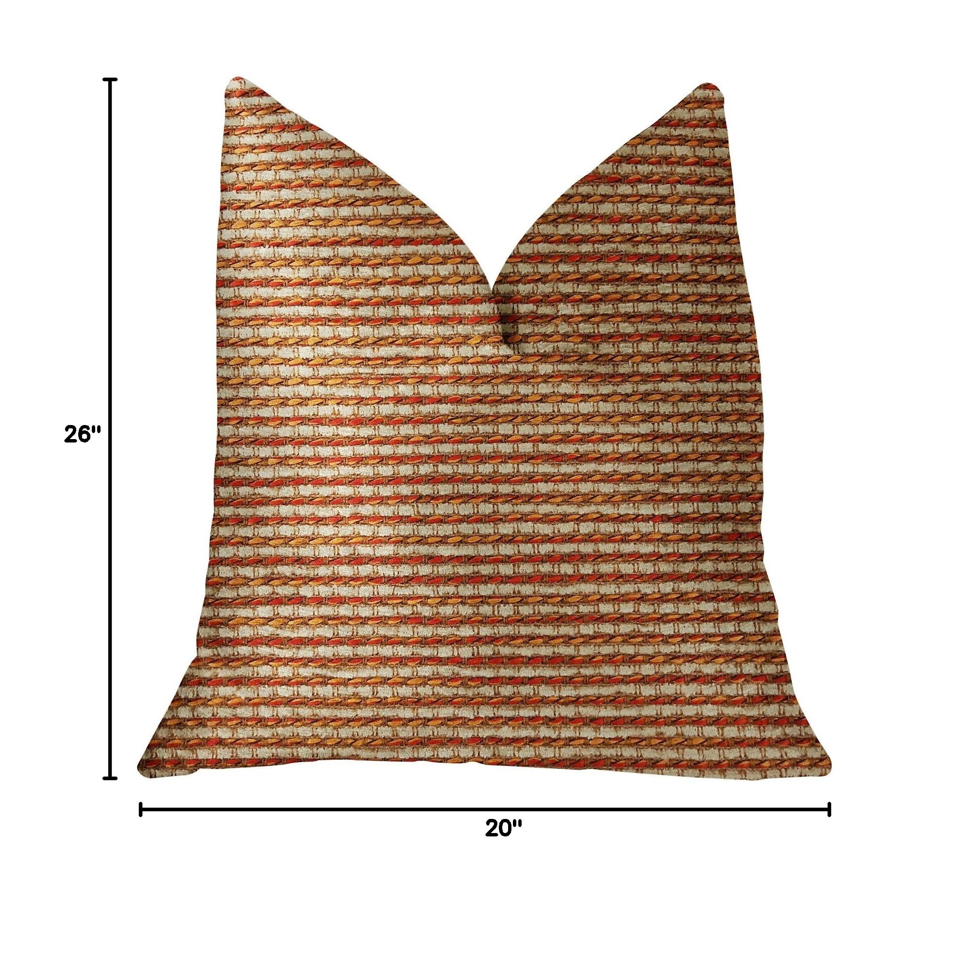 Plutus French Brick Luxury Throw Pillow 20x26 Inches - Soft Decorative Cushion for Sofa, Bed & Living Room - Premium Home Decor Accent Pillow