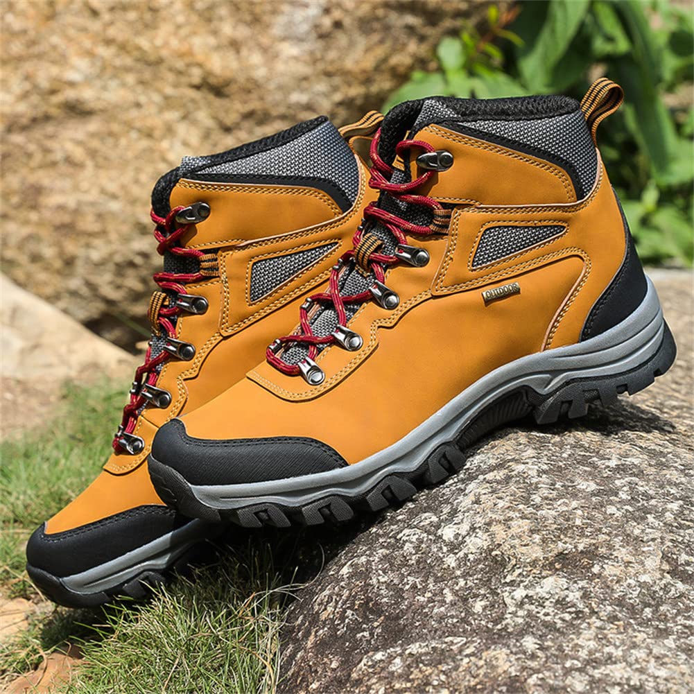 Men's Waterproof Hiking Boots - Lightweight Ankle Boots with Multi-Terrain Lugs for Outdoor Work & Adventure - Durable Camouflage Design for Hiking, Camping & Trail Running