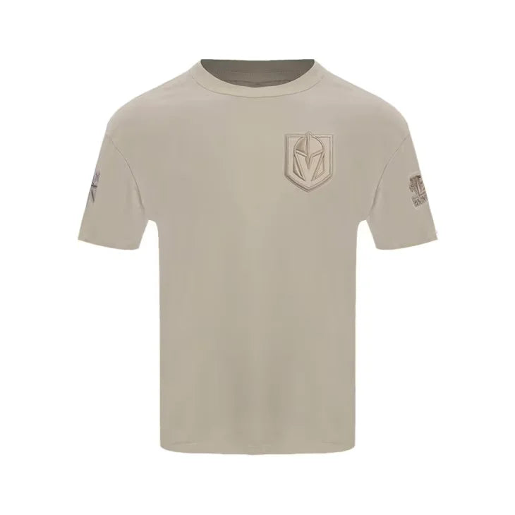 Men's Vegas Golden Knights Taupe Short Sleeve T-Shirt - Pro Standard Neutral Tee for Casual Wear & Game Day Outfits