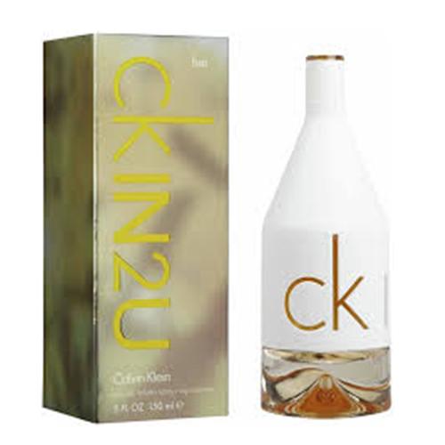 Calvin Klein CK In2U Eau de Toilette for Women - 150ml Floral Fruity Perfume | Daytime & Nighttime Wear, Office & Date Fragrance