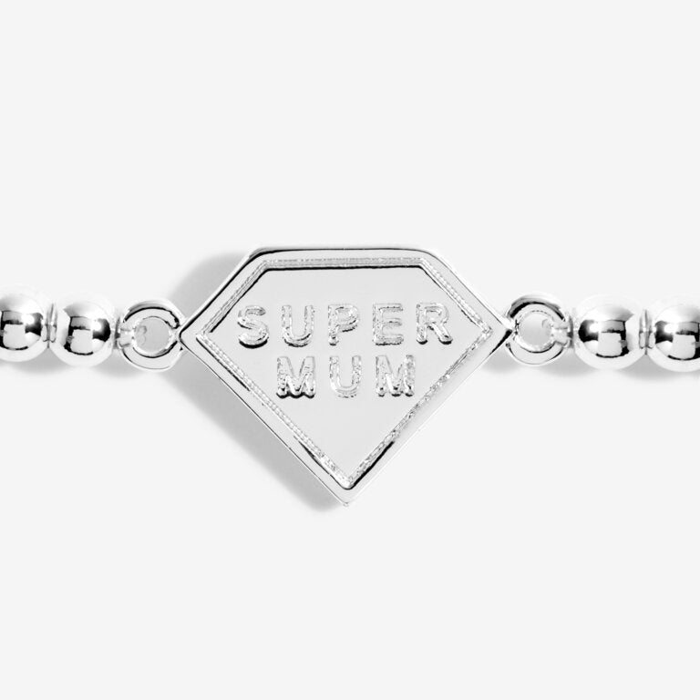 Joma Jewellery Bracelet - A Little Super Mum - Elegant & Stylish Gift for Moms, Perfect for Mother's Day, Birthday & Special Occasions