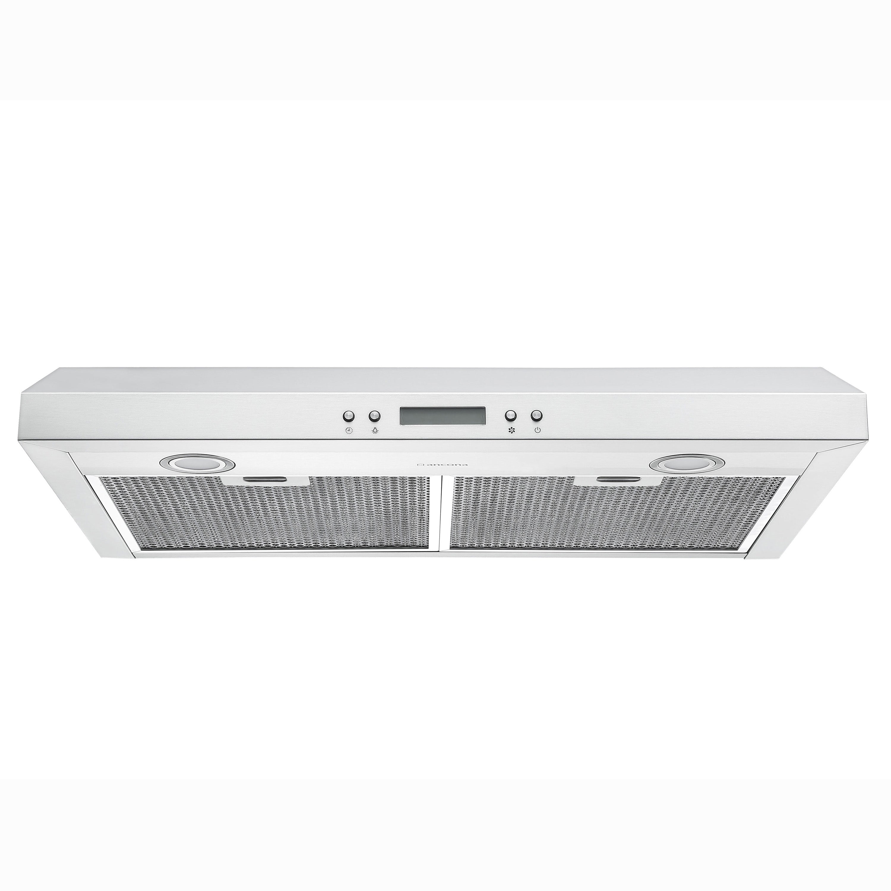 30 Inch Slim Under Cabinet Range Hood - SHD30 Stainless Steel Kitchen Vent for Smoke & Odor Removal - Perfect for Small Kitchens & Apartments