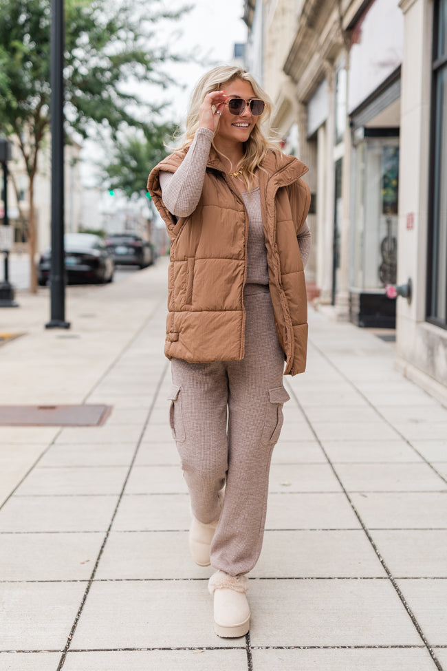 Start The Day Mushroom Waffle Knit Set - Cozy Loungewear for Women | Soft & Comfortable Pajama Set | Perfect for Sleepwear, Relaxing at Home & Morning Coffee | FINAL SALE