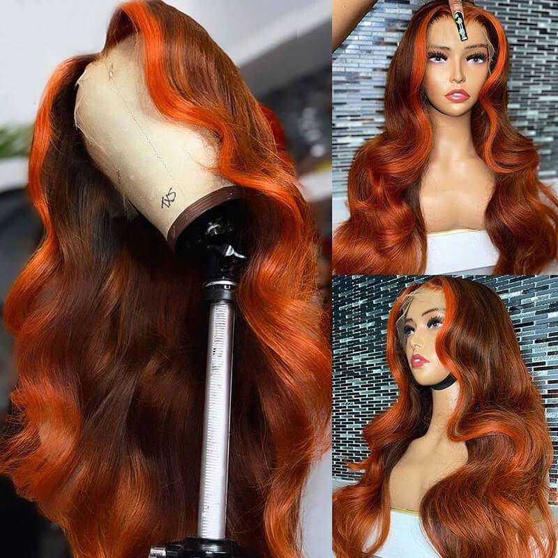 T4/350 with Ginger Highlight Body Wave