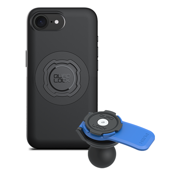 1 Ball Motorcycle Phone Mount Kit - Universal Adjustable Handlebar Holder for iPhone & Smartphones - Perfect for GPS Navigation & Hands-Free Riding