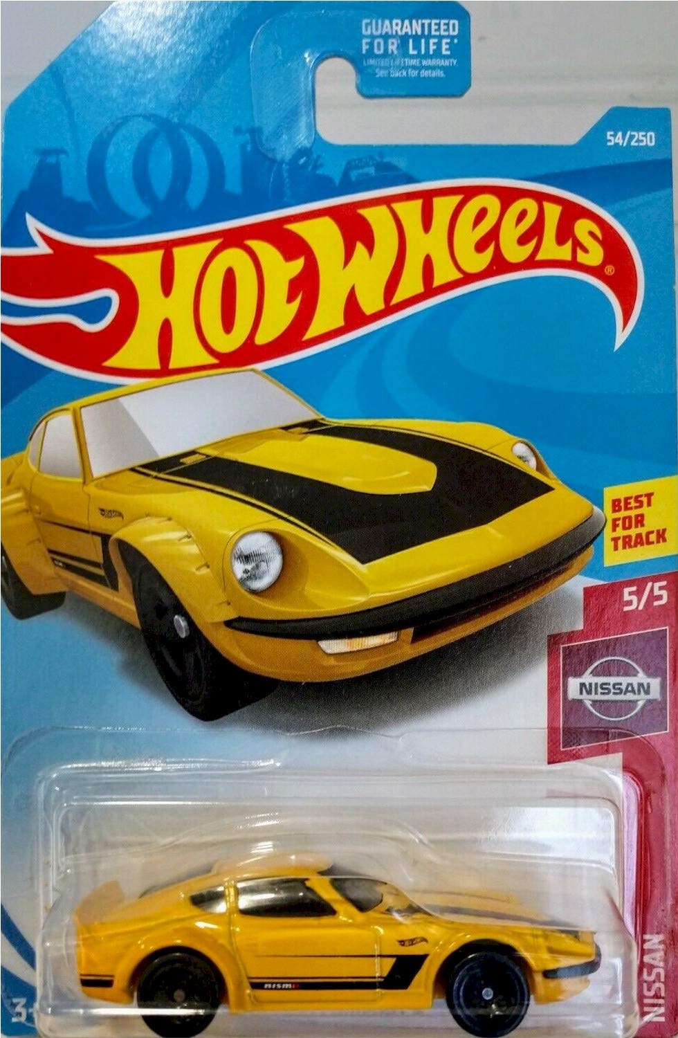 Hot Wheels 2019 Nissan Fairlady Z Diecast Car Toy - 1:64 Scale Yellow Collectible Model for Kids & Adults - Perfect for Play, Display & Racing Scenes