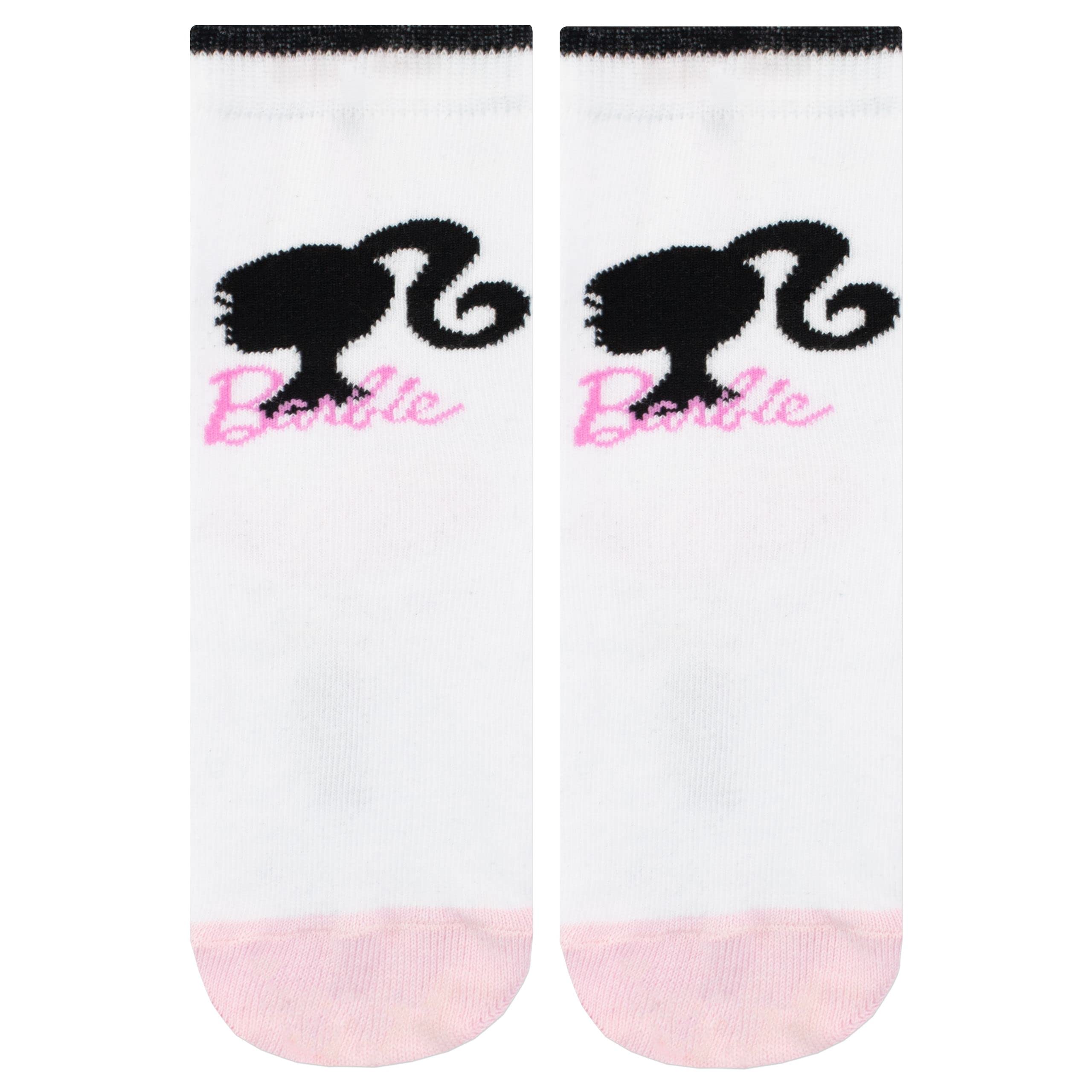 Barbie Girls' Socks - Cute & Comfortable Cotton Ankle Socks for Toddlers & Kids - Perfect for School, Playtime & Everyday Wear