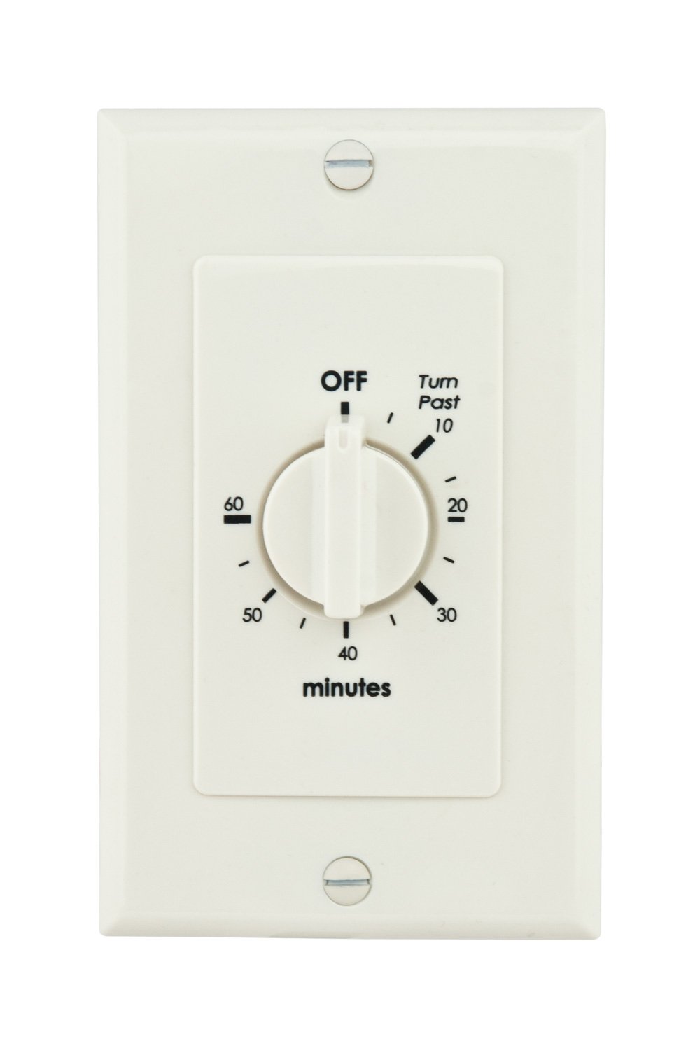 Reliance Controls WB060A 60-Minute Spring-Wound In-Wall Timer - Almond Color for Bathroom, Kitchen & Home Automation