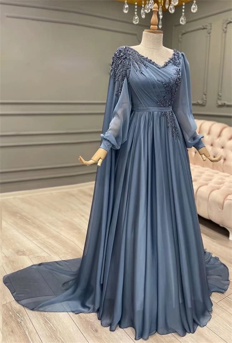 Elegant Mother of The Bride Dresses with Long Puffy Sleeves & Cape - Formal Wedding Party Gowns for Evening Events | Perfect for Weddings, Receptions & Special Occasions