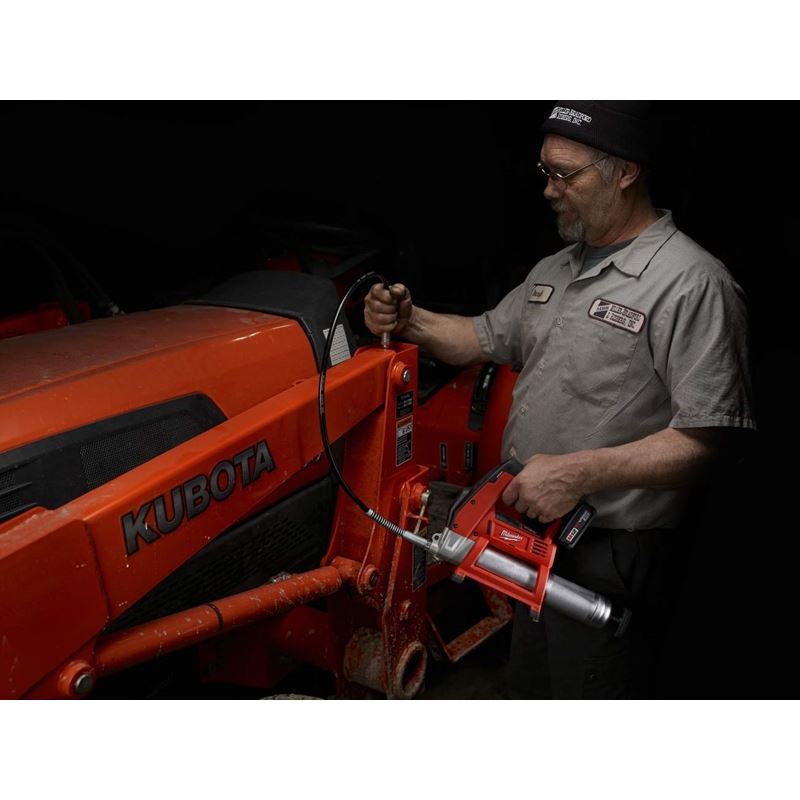 M12 12V Lithium-Ion Cordless Grease Gun Kit (2446-21XC) - Perfect for Automotive, Industrial & Home Maintenance