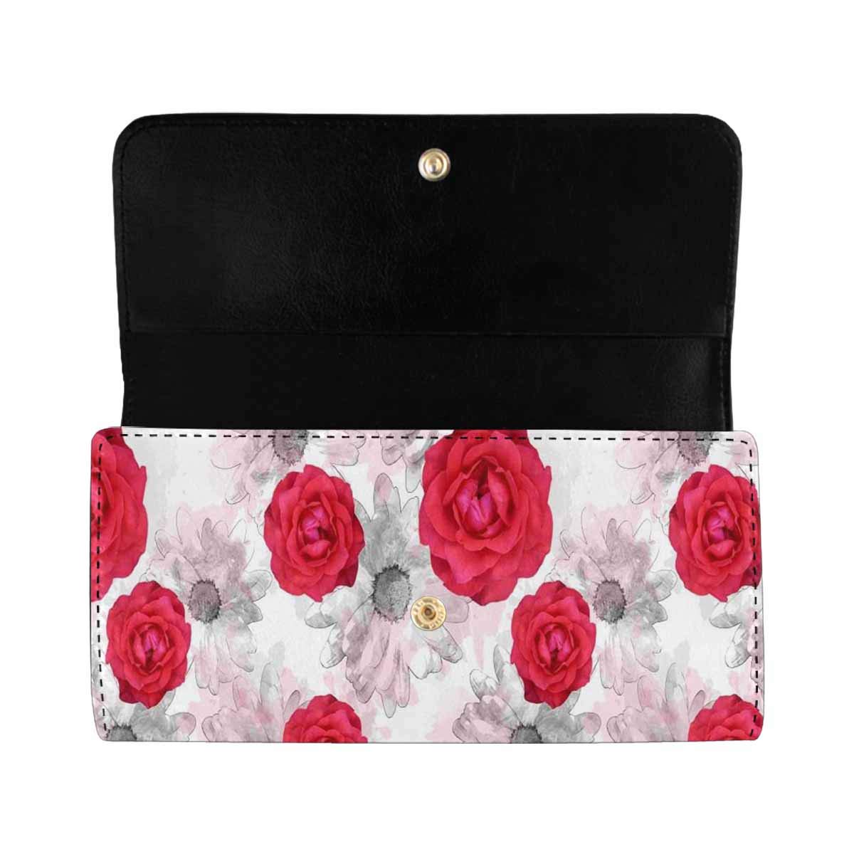 INTERESTPRINT Women's Africa Map Trifold Wallet - Long Clutch Purse with Card Slots for Travel, Shopping & Everyday Use