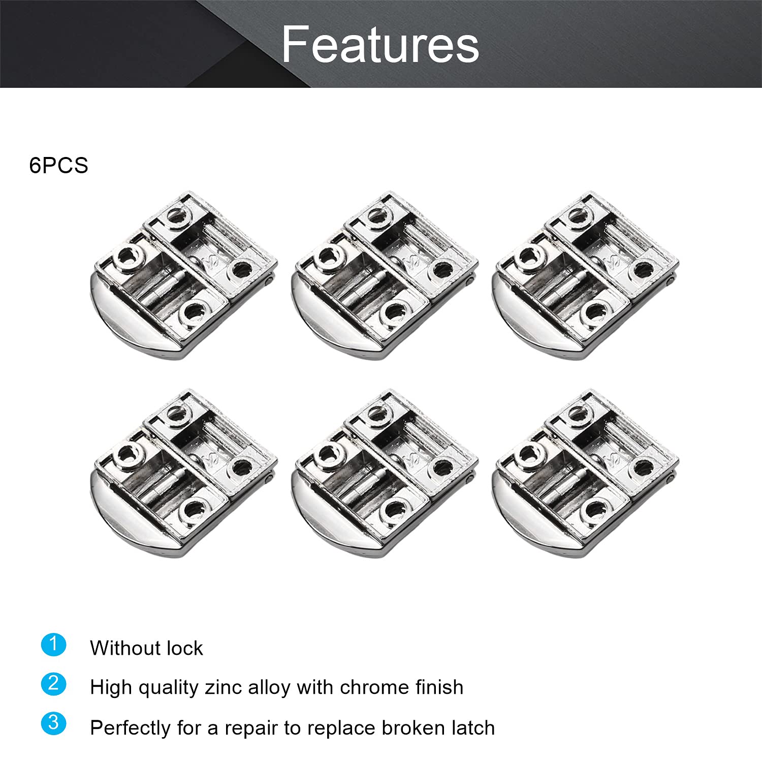 MroMax 6Pcs Zinc Alloy Toggle Catch Locks 0.98