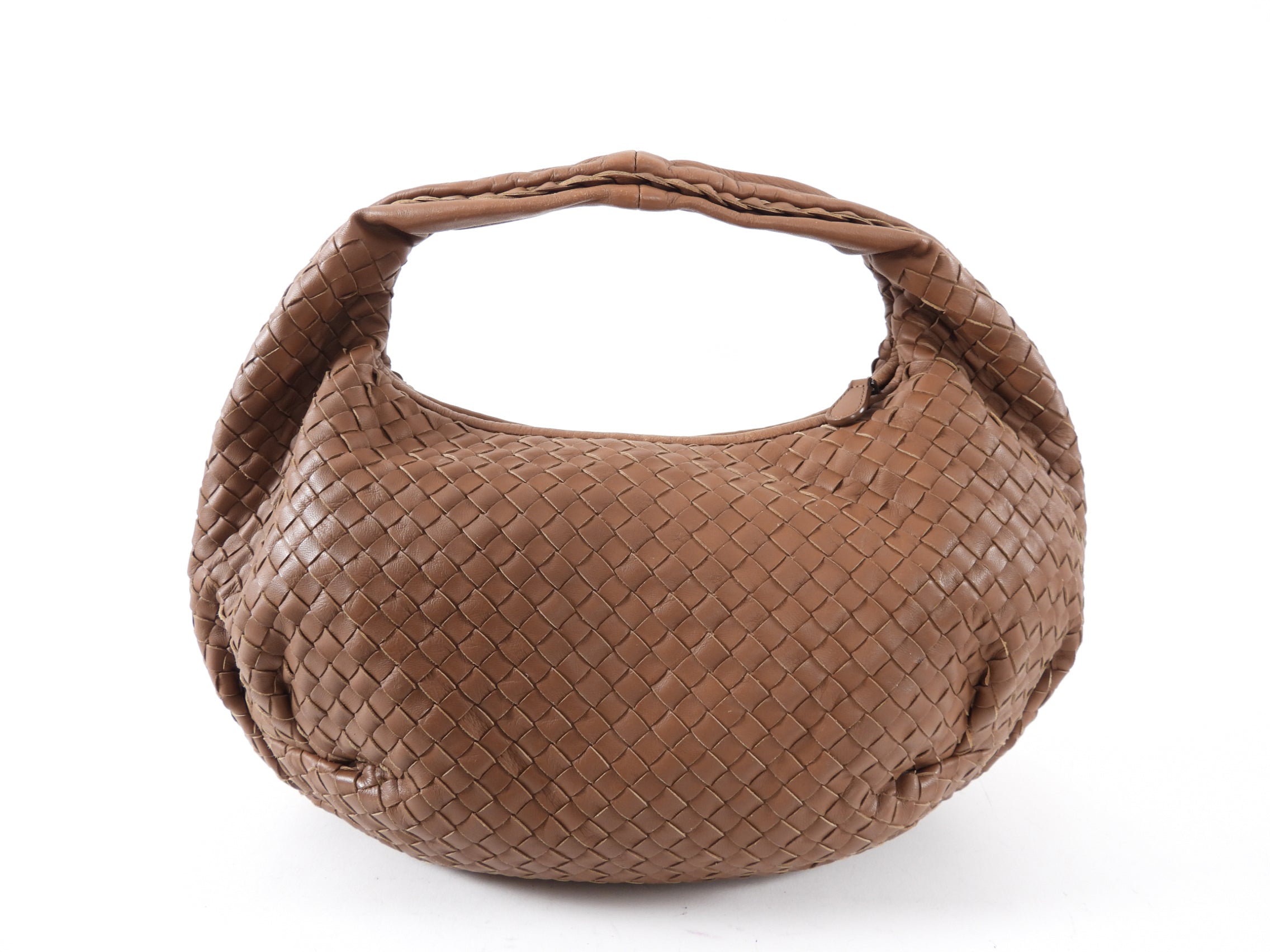 Bottega Veneta Brown Intrecciato Leather Crossbody Bag for Women - Luxury Designer Shoulder Bag for Everyday Use, Travel & Night Out