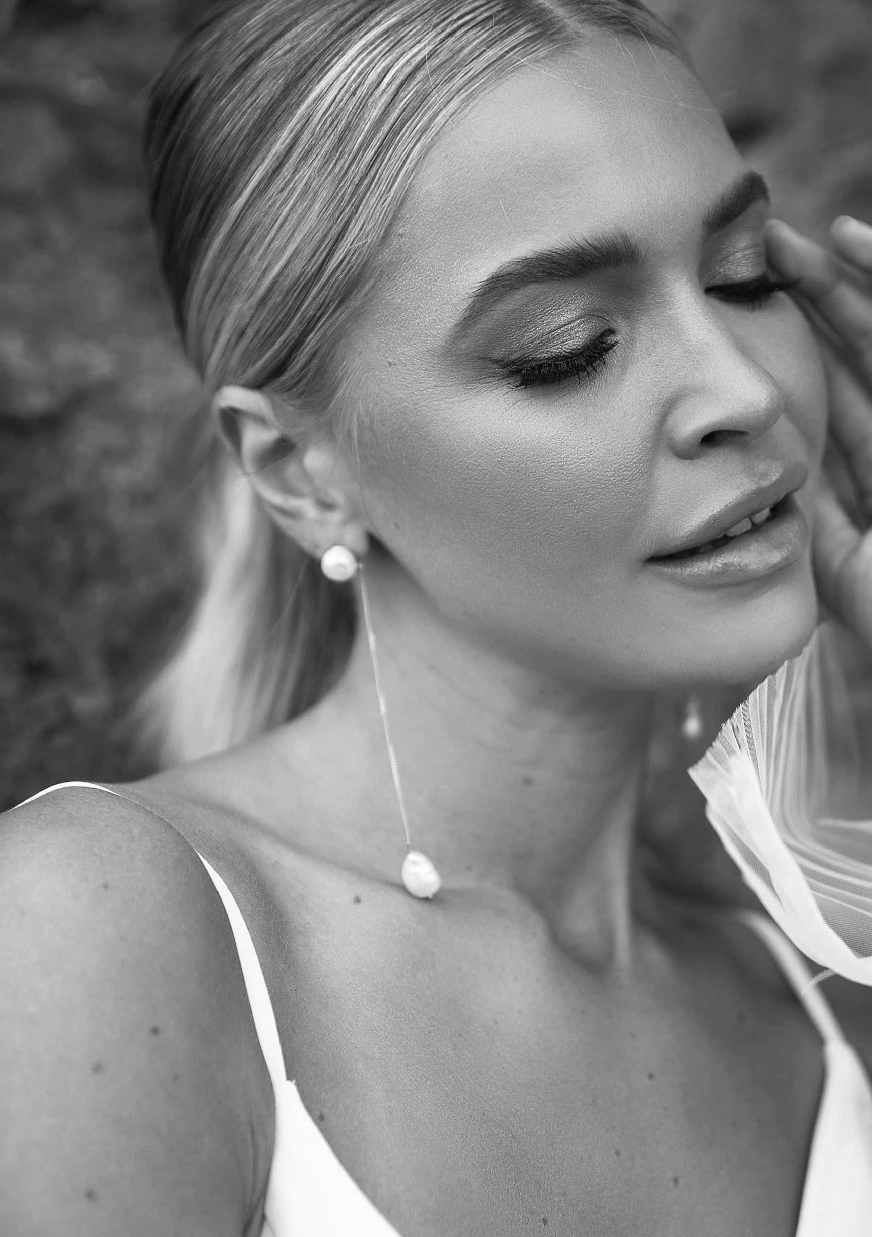 Lola Knight Maya Pearl Dangle Earrings - Sterling Silver Elegant Drop Earrings for Women | Perfect for Weddings, Parties & Special Occasions