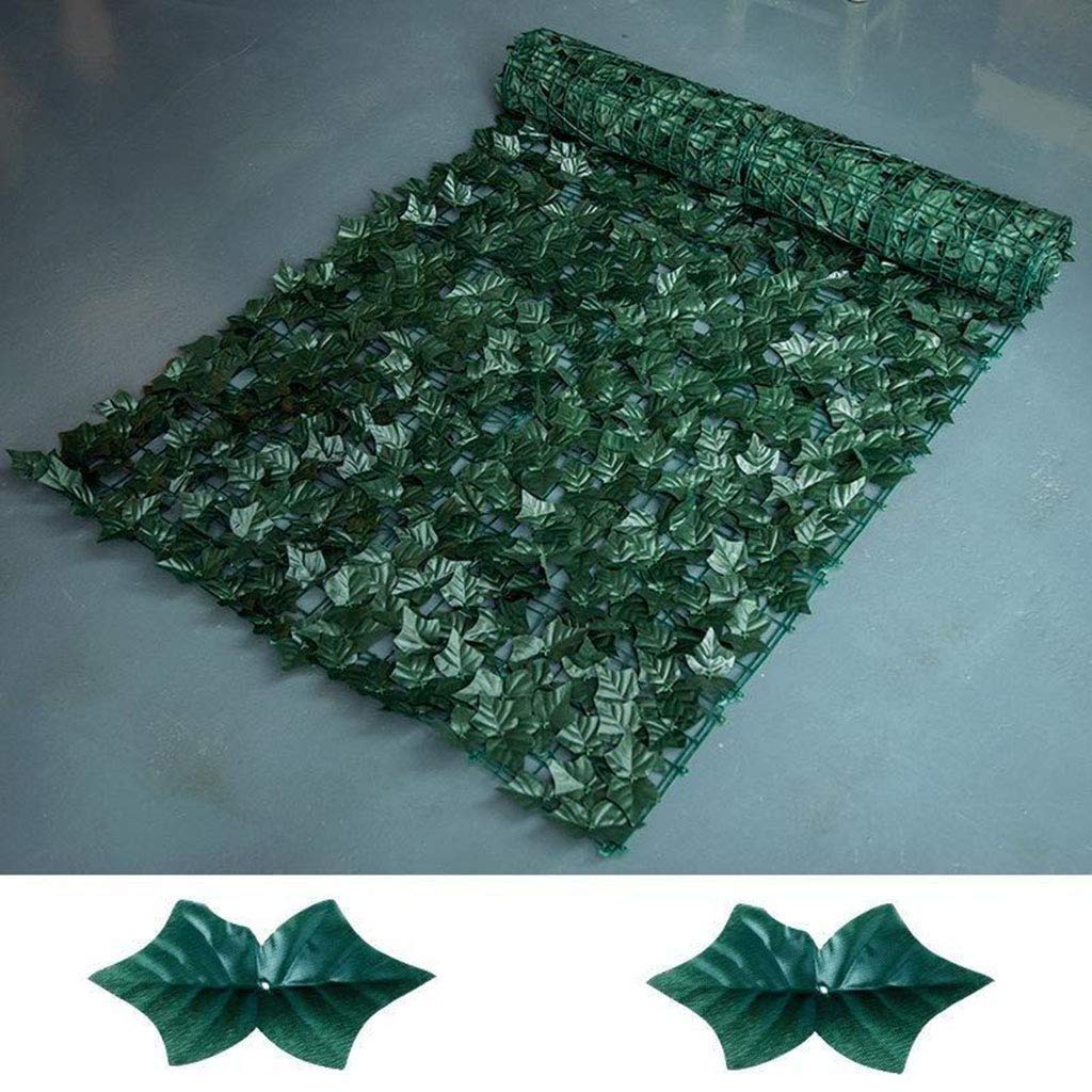 Artificial Hedge Fence Panels - Faux Ivy Leaves Privacy Screen for Home Garden & Backyard Decor (Sweet Potato Vine Design) | Outdoor Landscaping, Patio Cover & Yard Fencing Solution