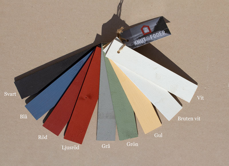 Authentic Swedish Falu Red Paint - Knut & Foder White 3L for Exterior Wood Protection | Perfect for Barns, Fences & Traditional Scandinavian Homes