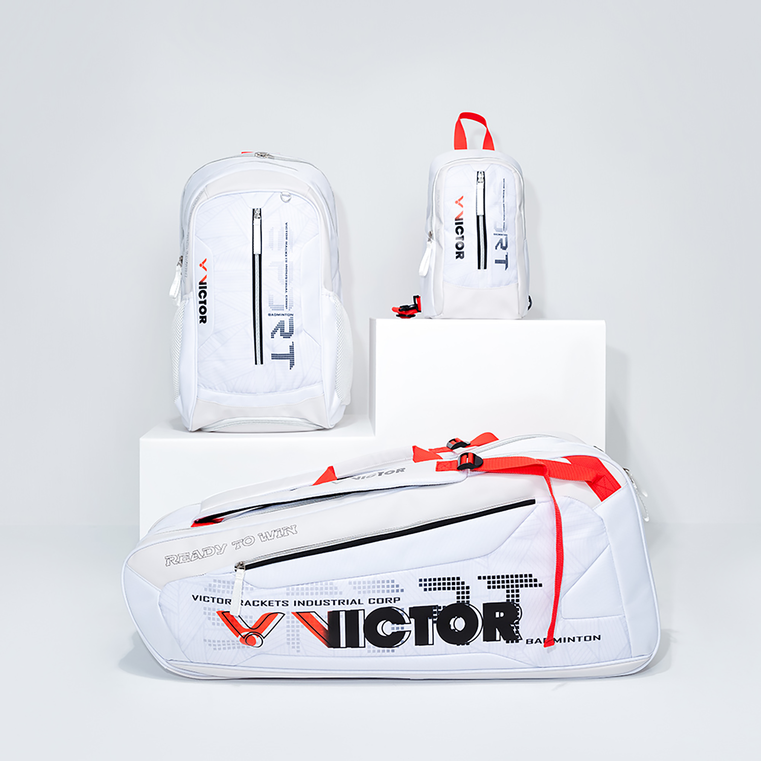 Victor BR5023 AH Double Shoulder Bag - Waterproof & Lightweight (Bright White/High Rise) - Perfect for Travel, Hiking & Outdoor Adventures