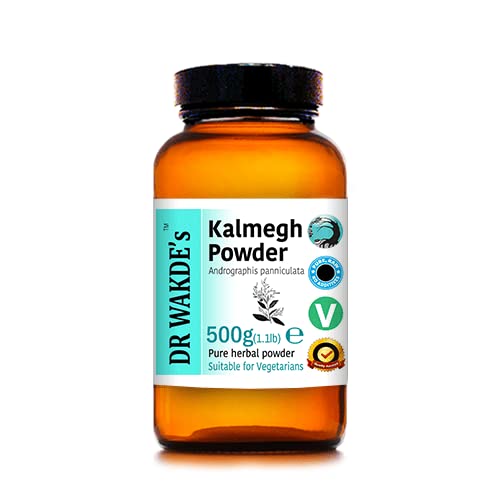 DR WAKDE'S Organic Kalmegh Powder (Andrographis paniculata) - 100g (3.5oz) | Pure Raw Dried Herbal Supplement | Natural Immune Support | Vegan, Non-GMO, Gluten-Free | Premium Grade Ayurvedic Remedy | Perfect for Teas, Smoothies & Wellness Routines