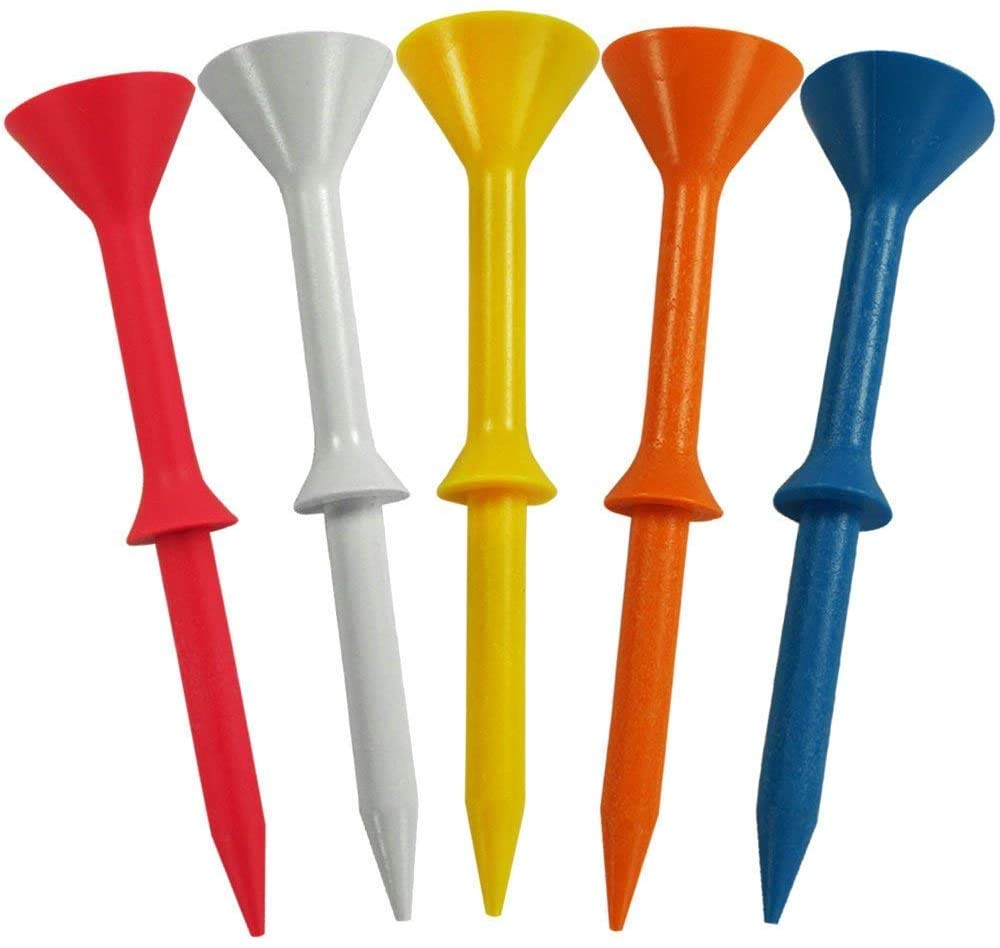 Premium Golf Tees 3.1/4 Inch - 150 Pack Bulk Natural Wood Tees for Driving Range & Tournament Play - Durable Golf Accessories for Men & Women
