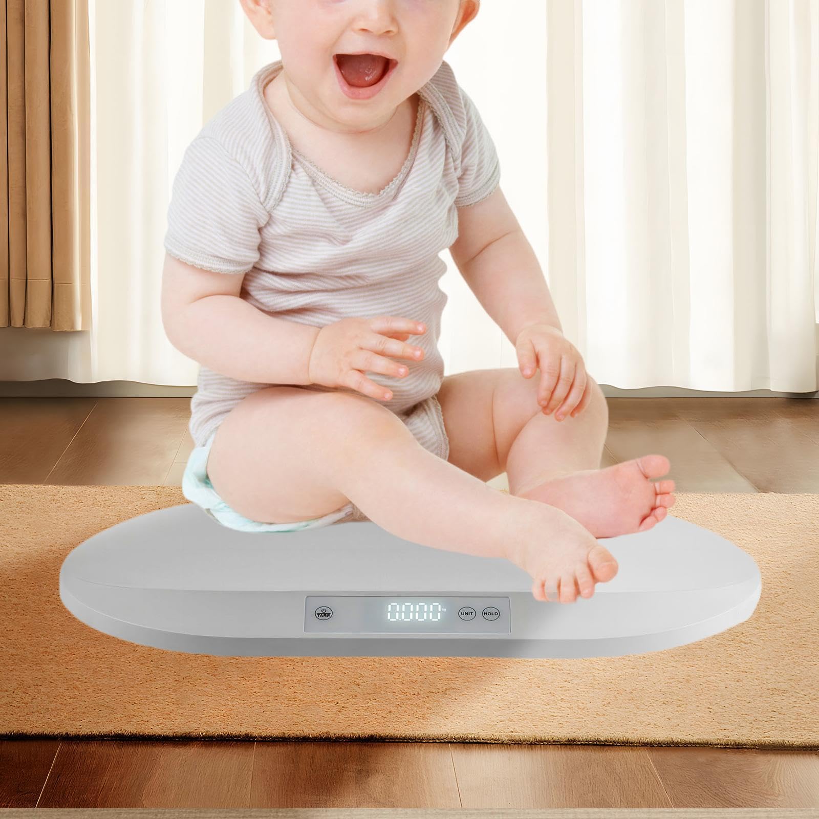 Precision Digital Baby Scale & Pet Scale - Newborn Weight Scale for Infants, Pets, Travel, Hotels, Confinement Centers & Home Use | Accurate Portable Weighing Device for Babies, Kittens & Small Animals