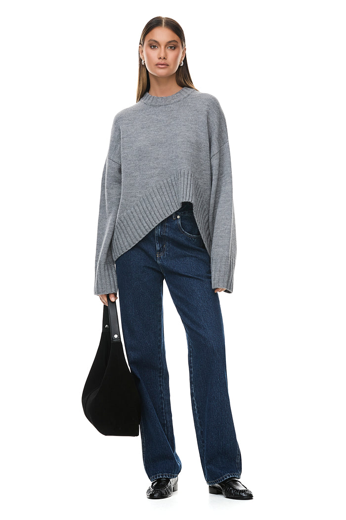 The Oscar Slate Jumper - Stylish & Comfortable Women's Knit Sweater for Fall & Winter | Perfect for Office, Casual Outings & Cozy Evenings