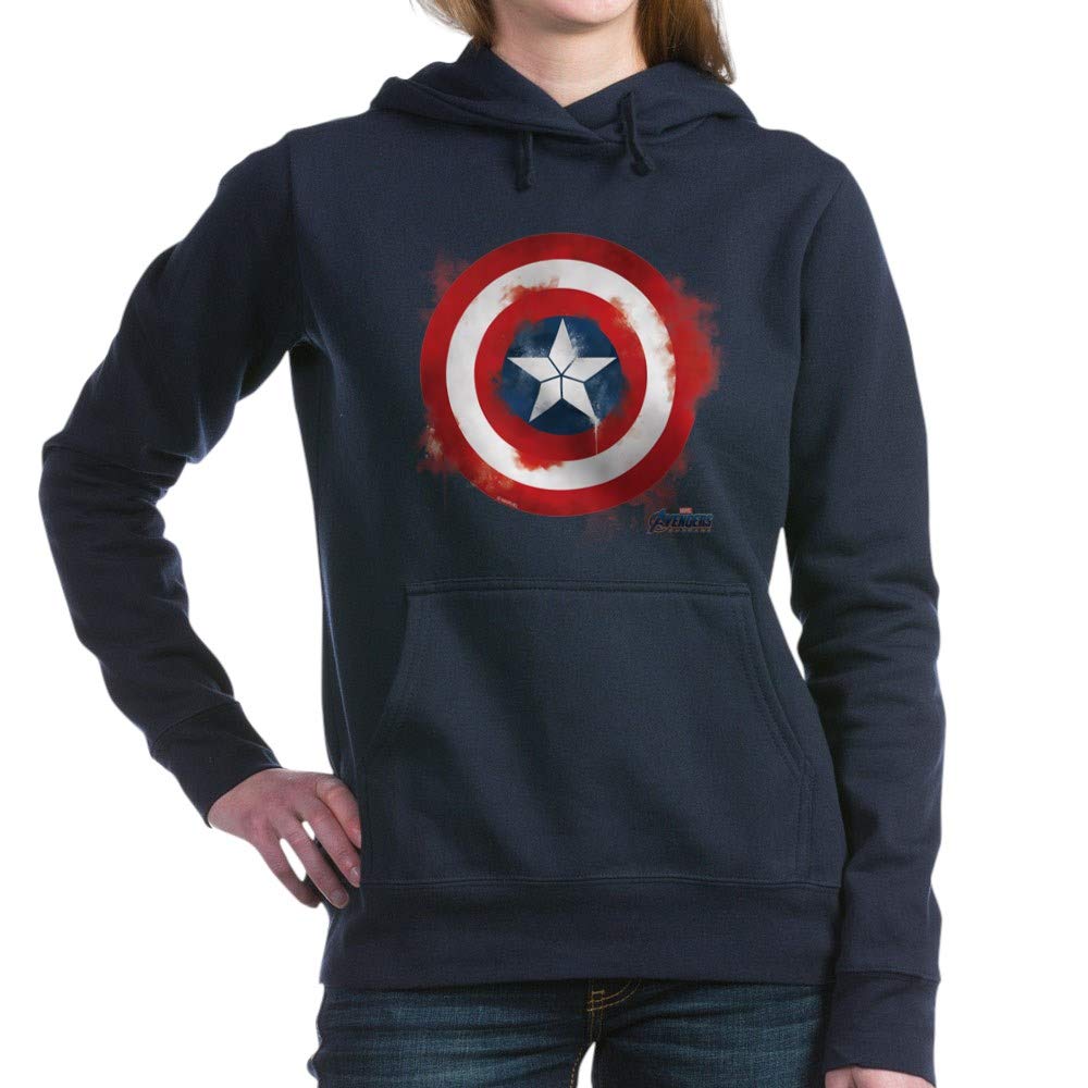 Captain America Women's Pullover Hoodie Sweatshirt - Marvel Superhero Fleece Sweater for Women | Casual Winter Warmth & Cosplay Outfit | Perfect for Marvel Fans, Comic Con & Everyday Wear
