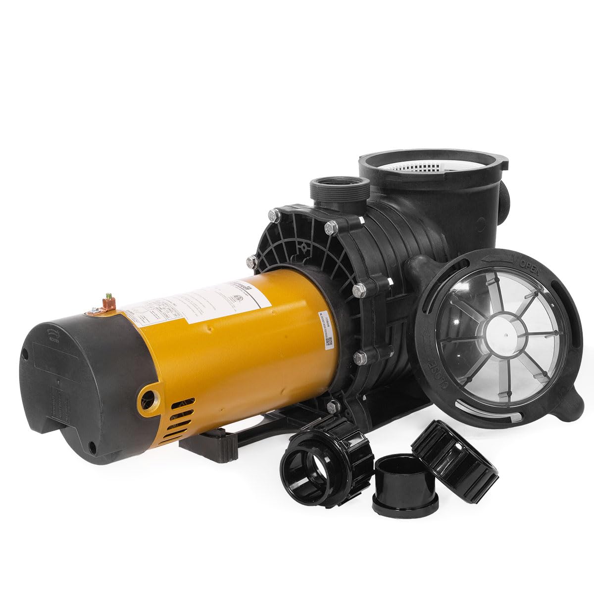 XtremepowerUS 1.75HP In-Ground Swimming Pool Pump - Dual Speed High Flow 5280 GPH with 1.75