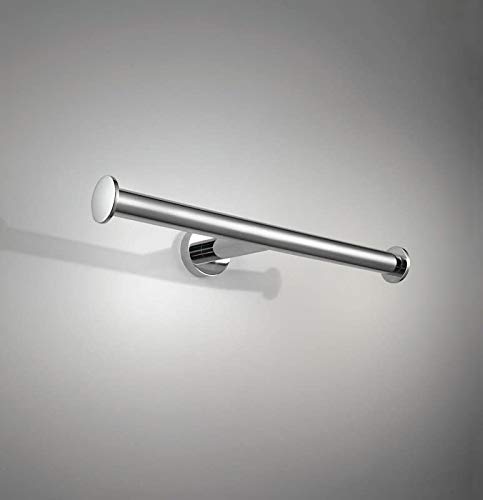 Baketo 5205 Matte Black Wall Mounted Toilet Paper Holder - Rustproof Bathroom Tissue Roll Dispenser for Home, Hotel & Office Use
