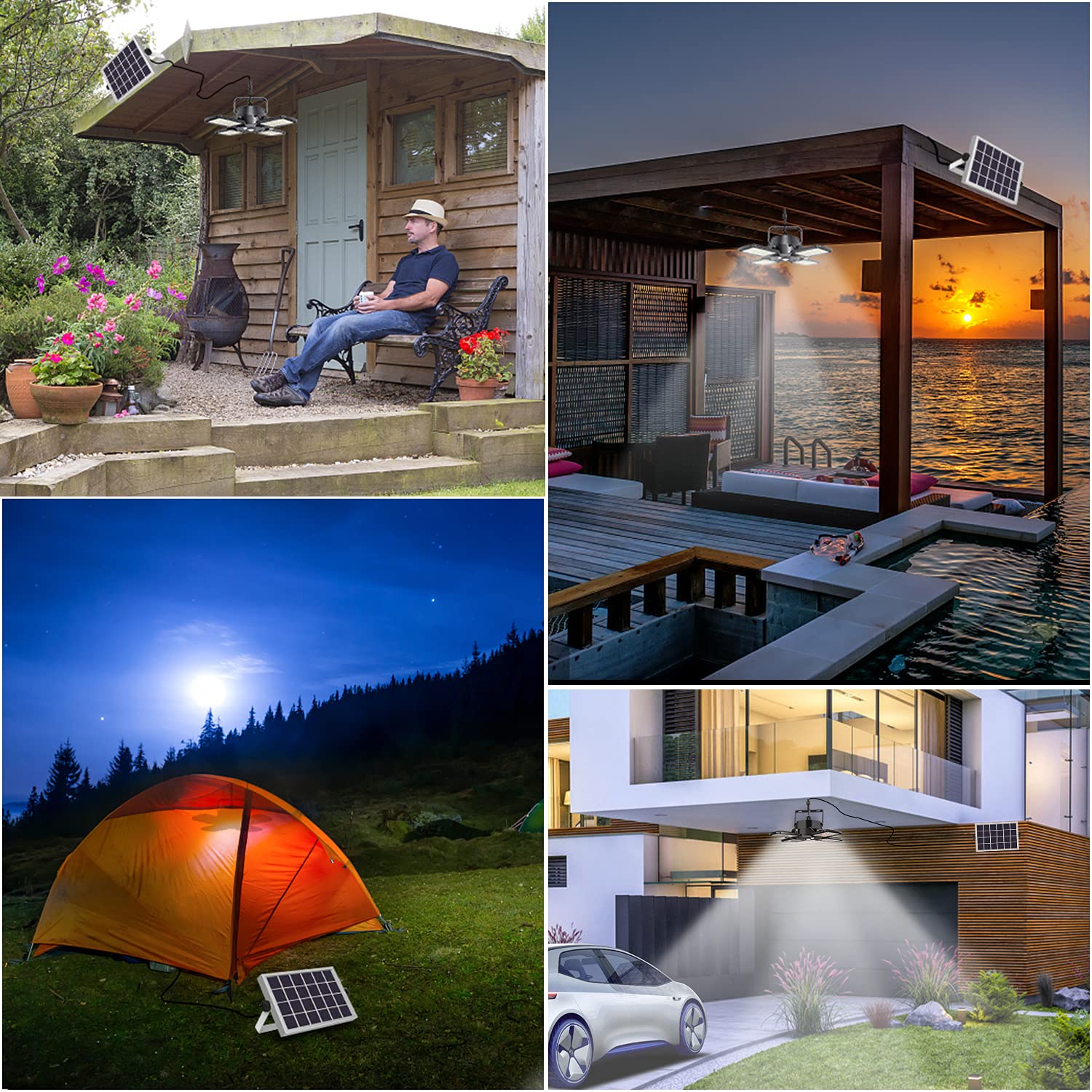 Aqonsie Solar Powered Outdoor Motion Sensor Lights - Waterproof Security Lighting for Shed, Barn, Chicken Coop, Patio, Garden & Garage | Ideal for Backyard, Pathway & Home Security at Night