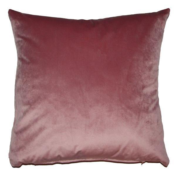 Opulence Velvet Filled 18-Inch Square Throw Pillow Cushion - Heather Gray - Soft Luxury Decorative Pillow for Sofa, Bed, Living Room & Home Decor