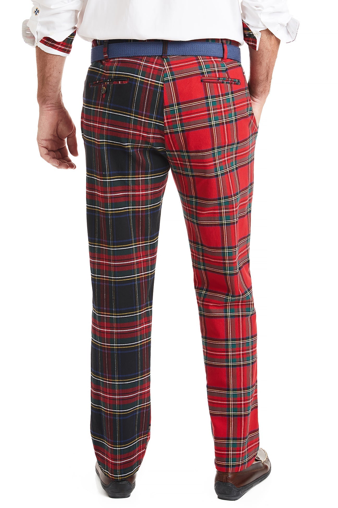 Stretch Twill Tartan Panel Harbor Pants - Comfortable & Stylish Women's Trousers for Work, Travel & Casual Wear