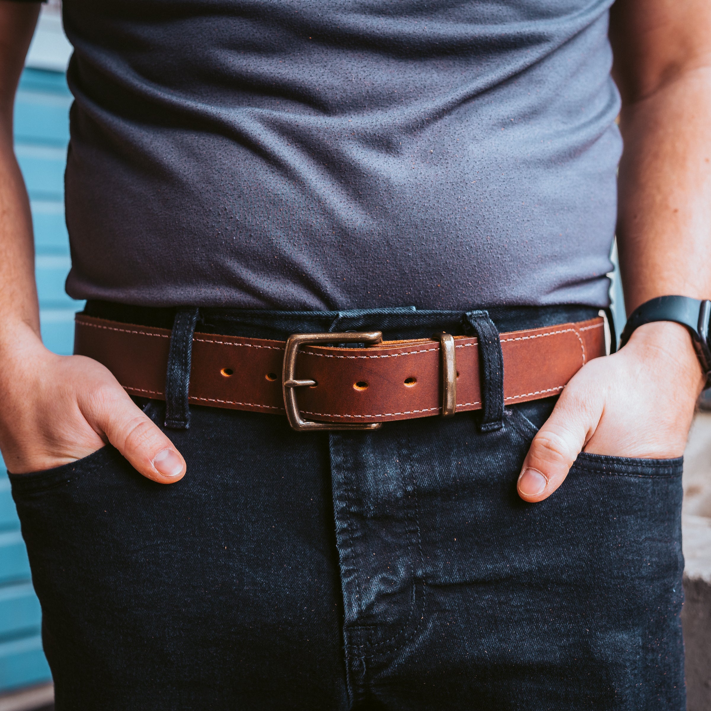 Premium Genuine Leather Vanguard Belt for Men - 1.5