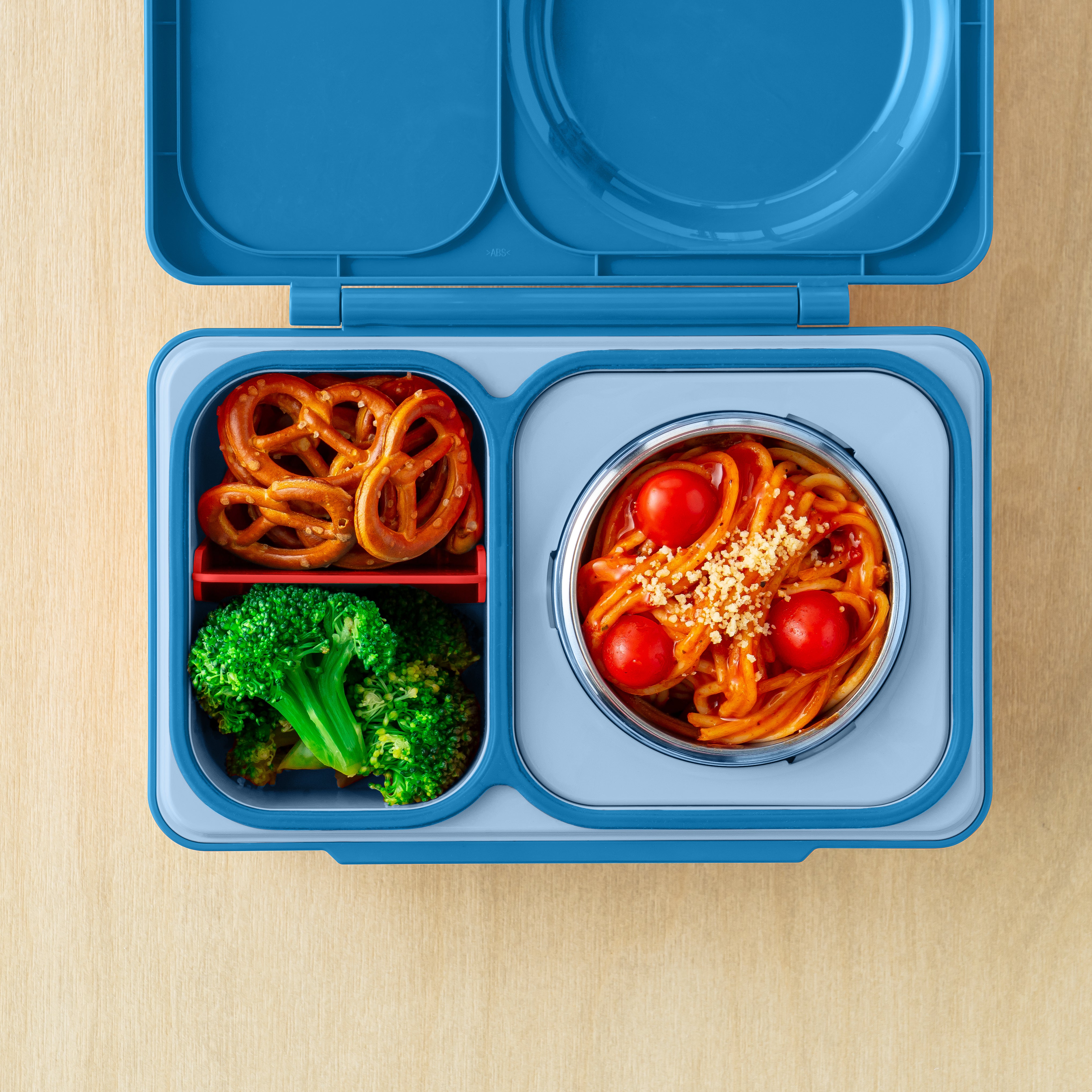 OmieBox UP Insulated Bento Lunch Box for Kids & Adults - Leak Proof, Hot & Cold Food Container - Cosmic Blue - Perfect for School, Work, Picnics & Travel