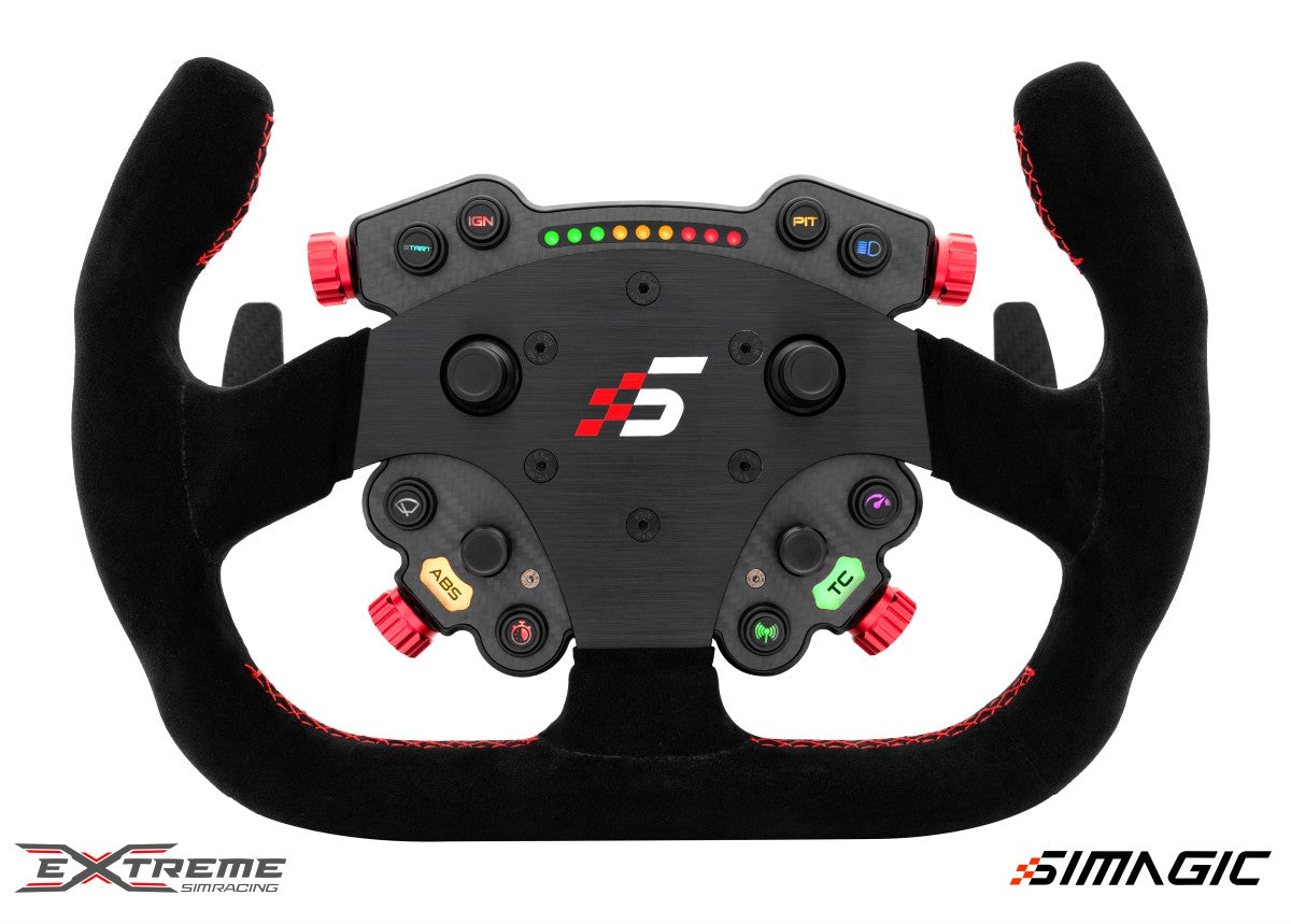 Simagic GTC Racing Steering Wheel - High-Performance Carbon Fiber Wheel Rim for Sim Racing | Perfect for PC, PS5, Xbox & Simulator Cockpits
