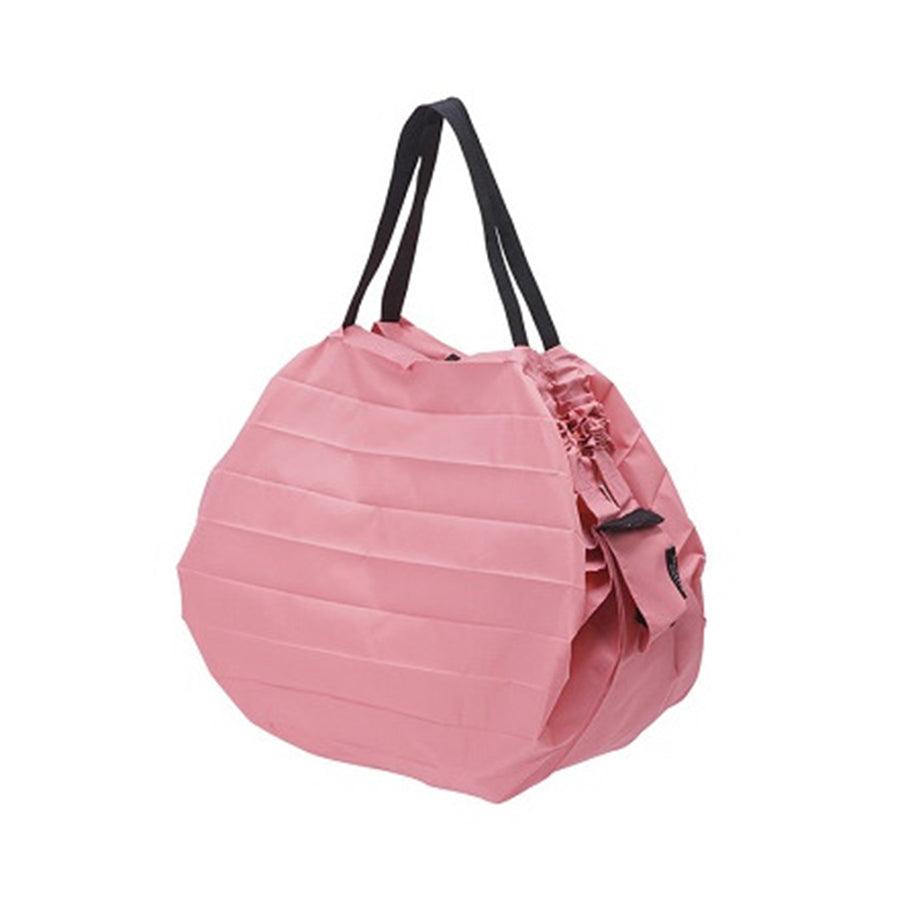 SHUPATTO Compact Foldable Tote Bag (Medium) - Peach Color, Lightweight & Portable for Travel, Shopping, and Daily Use