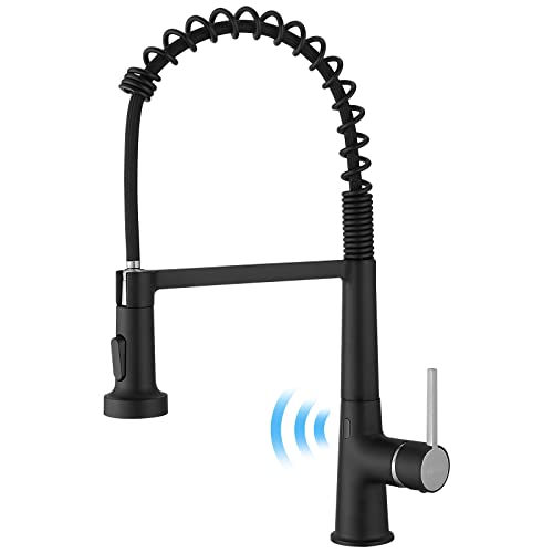 black touchless faucet