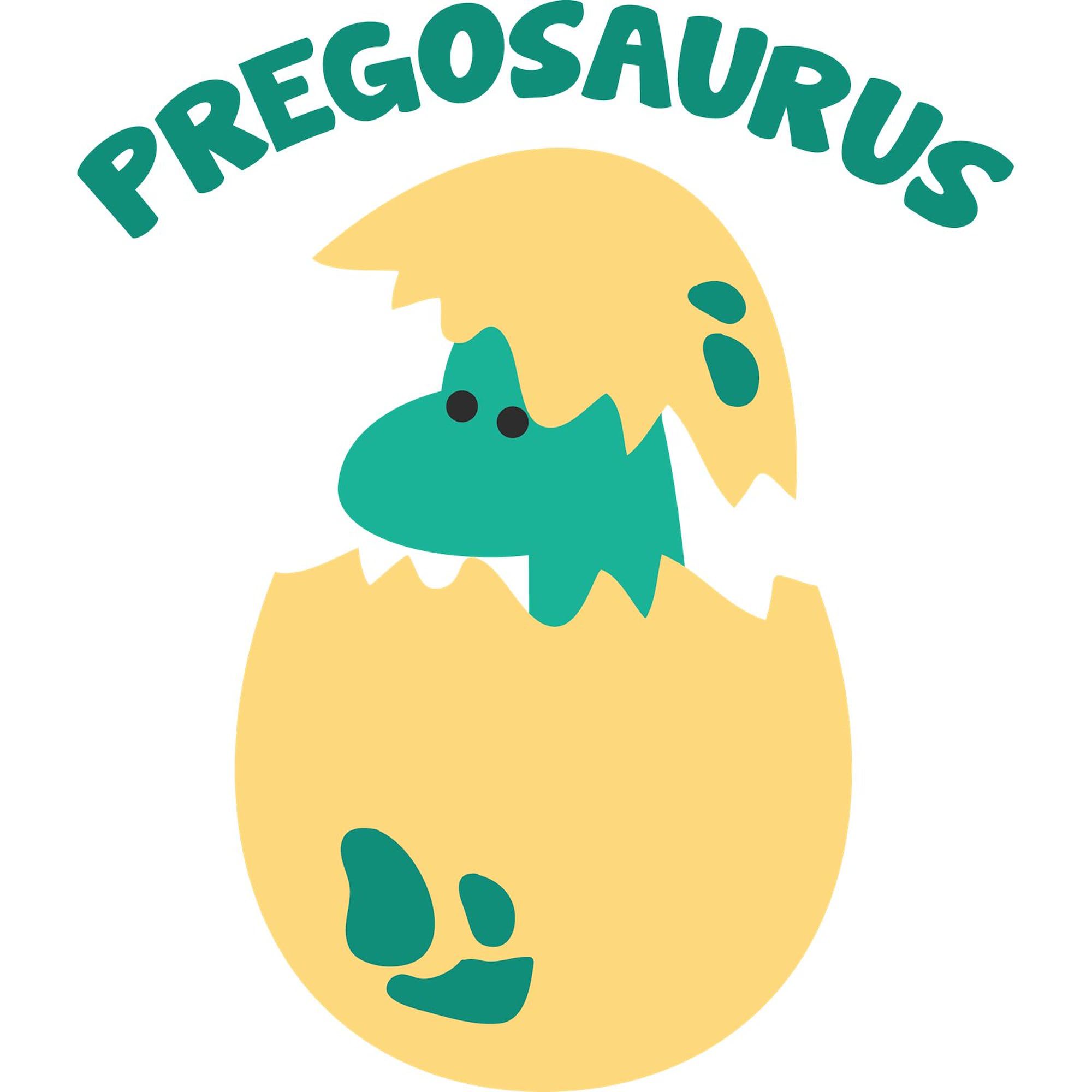 Pregosaurus Maternity T-Shirt for Women - Comfortable Ruched Side Design for Pregnancy | Perfect for Baby Showers, Maternity Photos & Everyday Wear