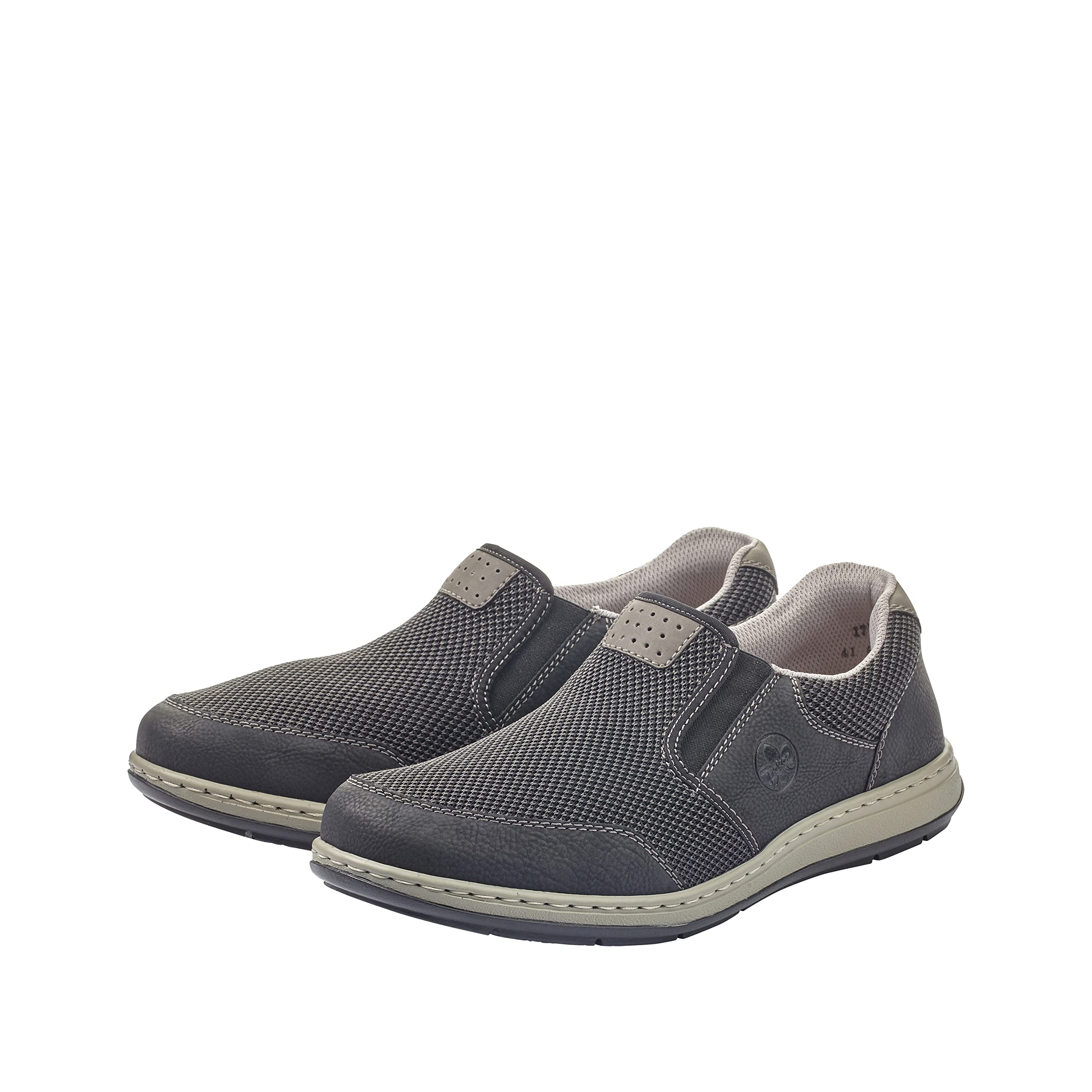 Rieker Men's Comfortable Slip-On Loafers - Lightweight Casual Shoes for Walking, Office & Travel - Breathable & Stylish Men's Footwear