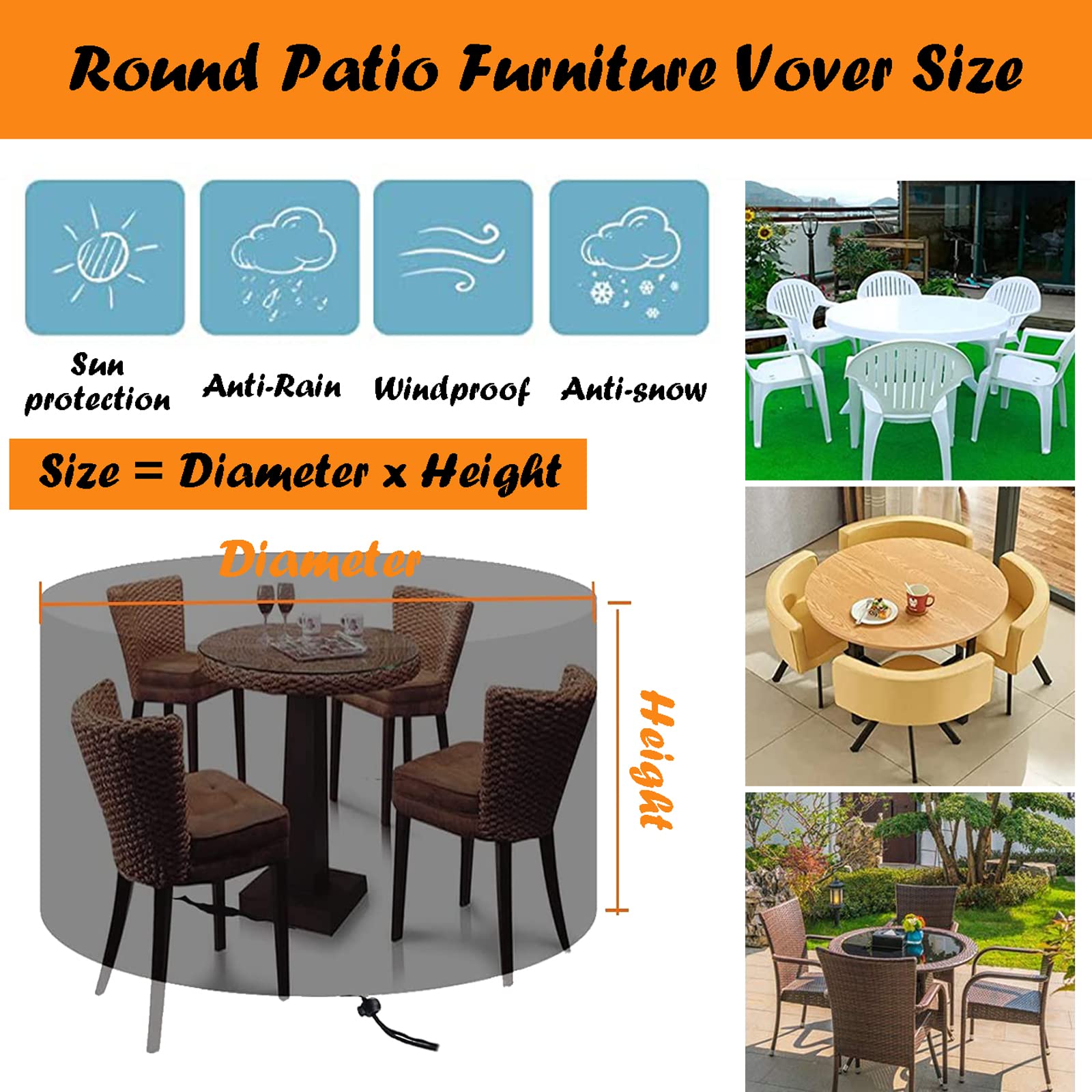Waterproof Outdoor Patio Furniture Covers 126