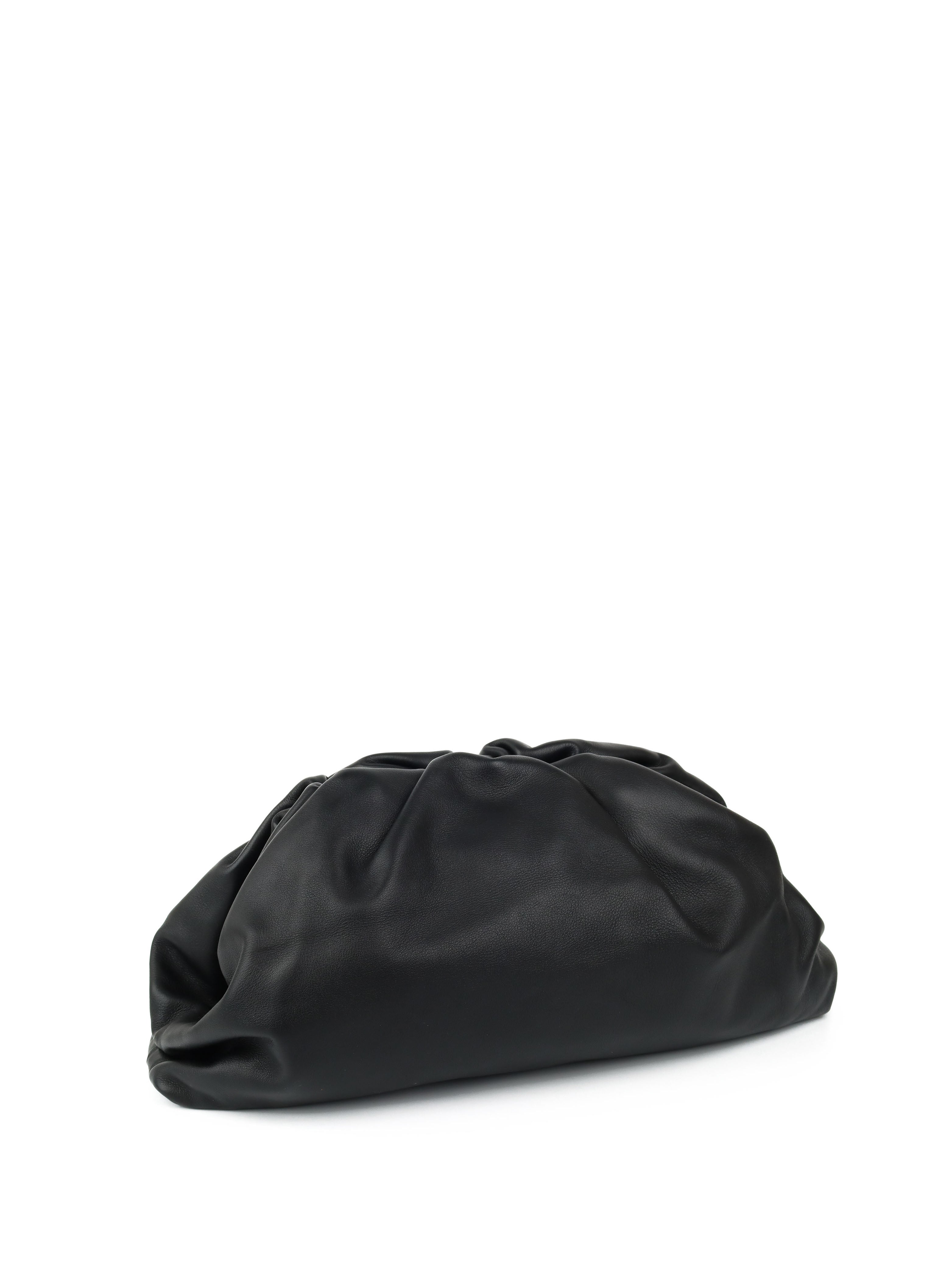 Bottega Veneta Large Black The Pouch Bag - Luxury Leather Shoulder Handbag for Women, Perfect for Evening Parties, Date Nights & Special Occasions