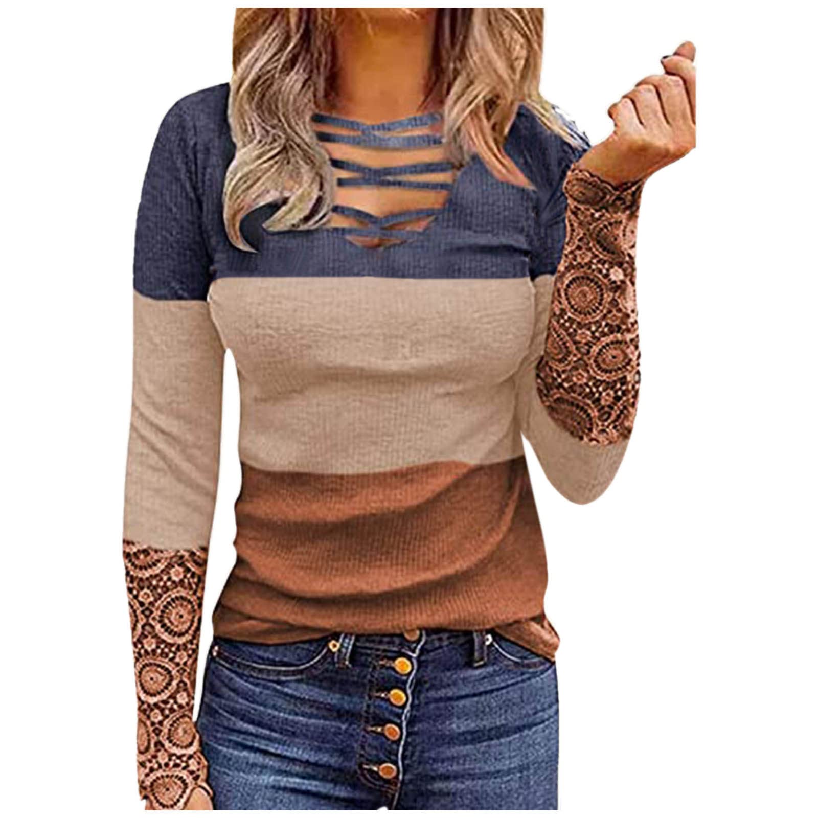 Women's Long Sleeve V-Neck Workout Tops with Front Buttons - Stretchy Tunic Shirts for Yoga, Running & Casual Wear