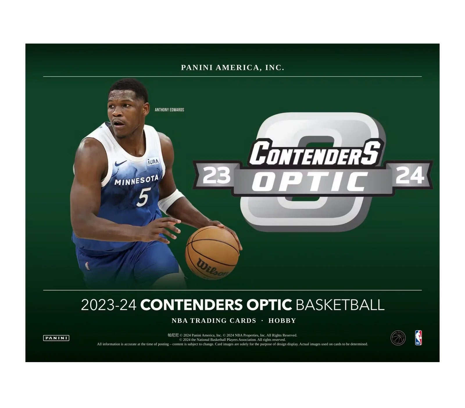 2023-2024 Panini Contenders Optic Basketball Hobby Box - Premium Trading Cards Collection for NBA Fans & Collectors - Perfect for Gifts, Investments, and Game Day Excitement