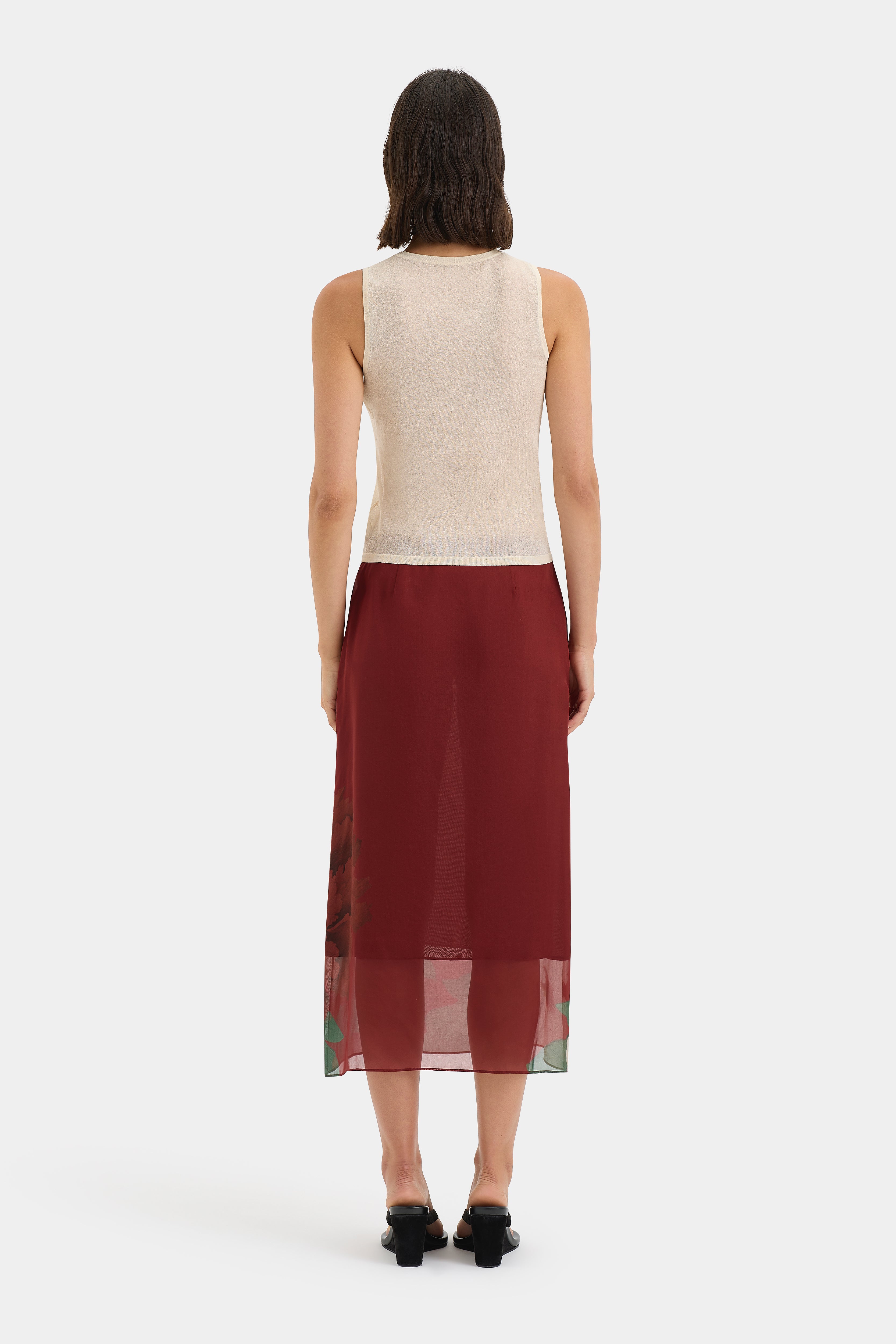 Florian Midi Skirt - Women's A-Line Flowy Skirt with Pockets | Perfect for Office, Date Night & Summer Outfits