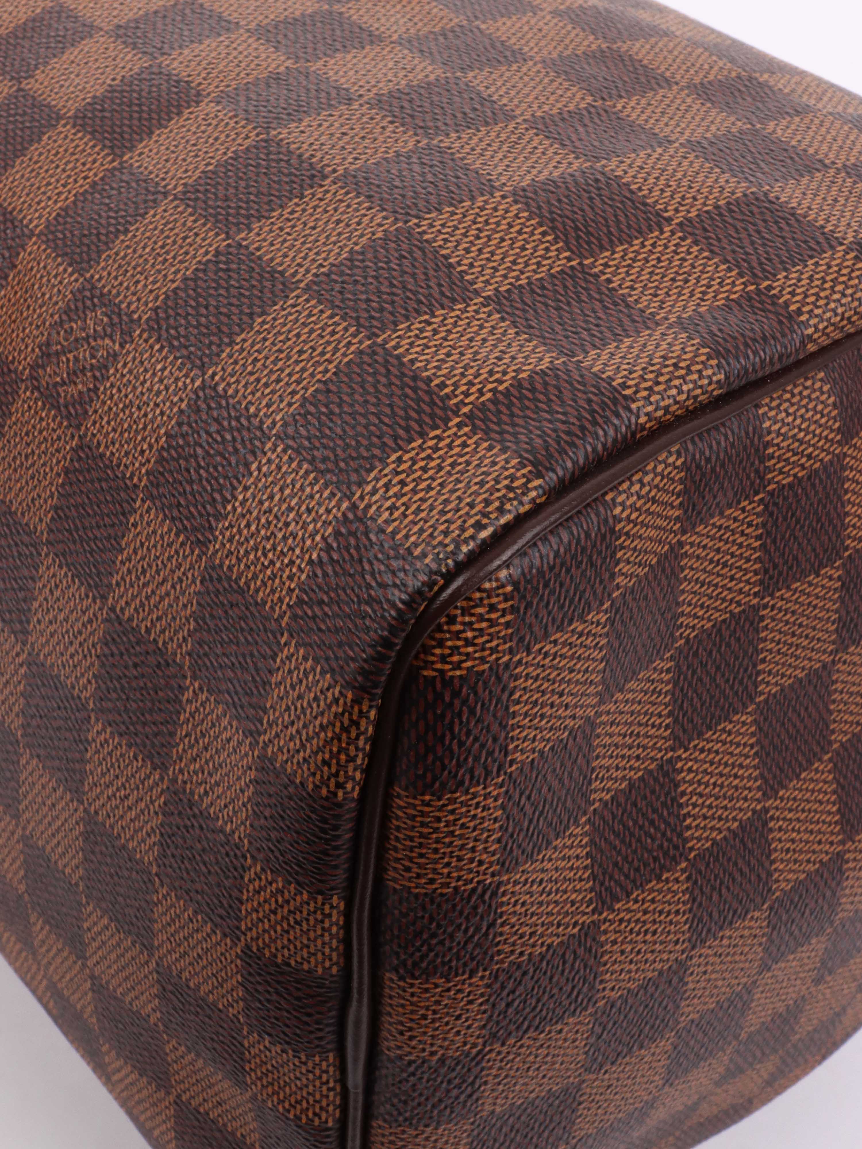 Louis Vuitton Damier Ebene Speedy 30 Handbag - Authentic Luxury Crossbody Bag for Women | Perfect for Travel, Work & Everyday Use