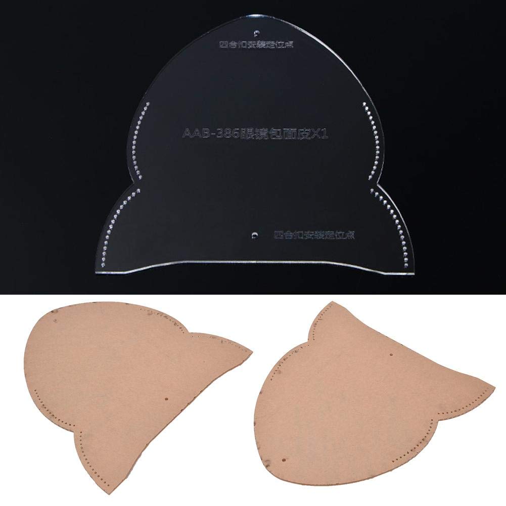 Acrylic Glasses Case Template - DIY Leather Craft Stencil for Sunglasses & Eyewear Storage - Perfect for Handmade Accessories and Gift Making