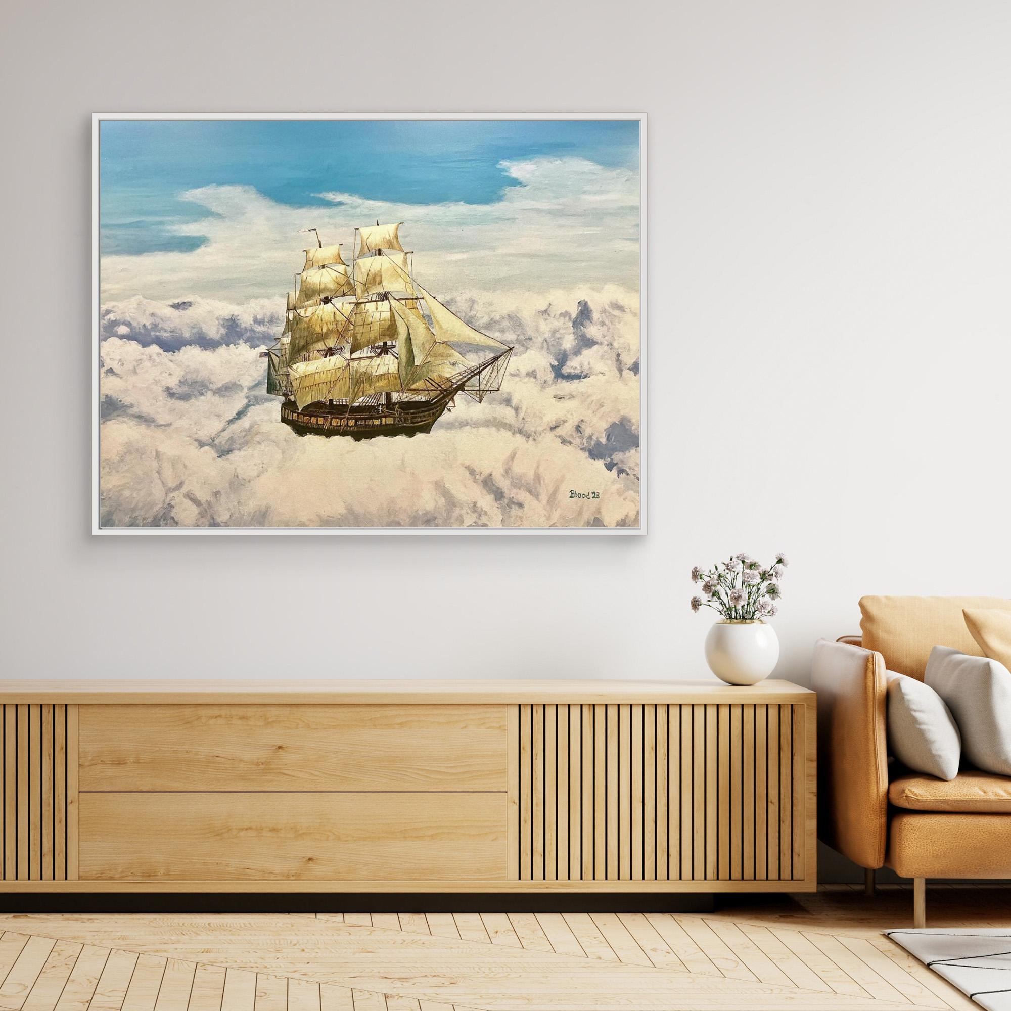 Sky Sailing Canvas Print by Tom Blood - Stunning Wall Art for Living Room, Bedroom & Office Decor