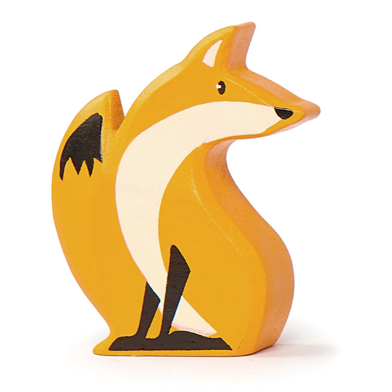 Handcrafted Wooden Fox Figurine - Unique Home Decor & Gift for Nature Lovers - Perfect for Bookshelf, Desk, or Garden Display